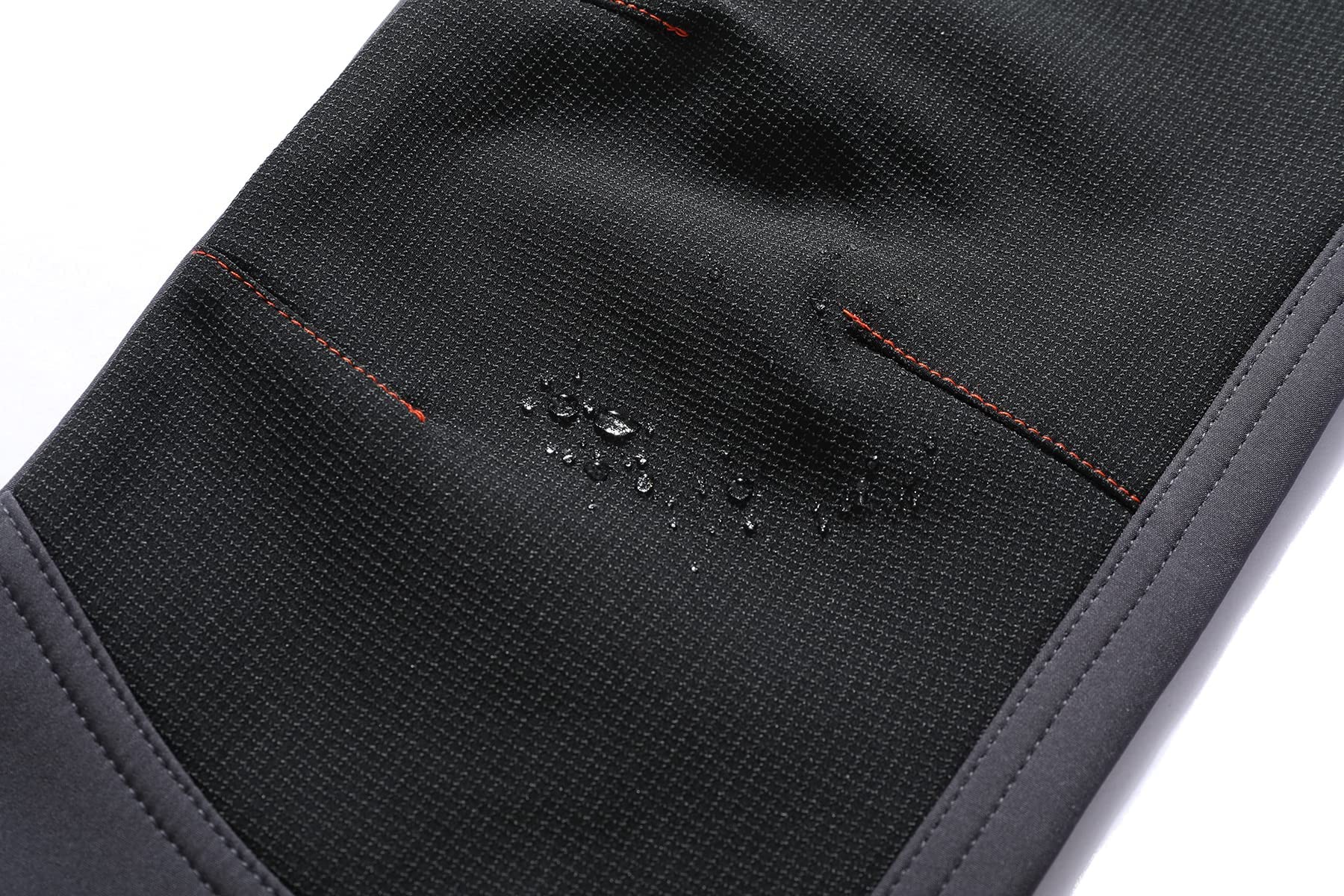 BenBoy Pantaloni Trekking Uomo Invernali Impermeabili Sci Softshell Termici Neve Caldo Montagna Escursionismo Outdoor Nero L