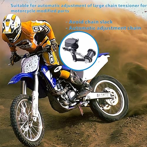 Miniatura 7 de Tensor de cadena universal para bicicleta motorizada, tensor de cadena pesada, tensor de cadena de piñón de resorte, tensor de cadena para bicicleta