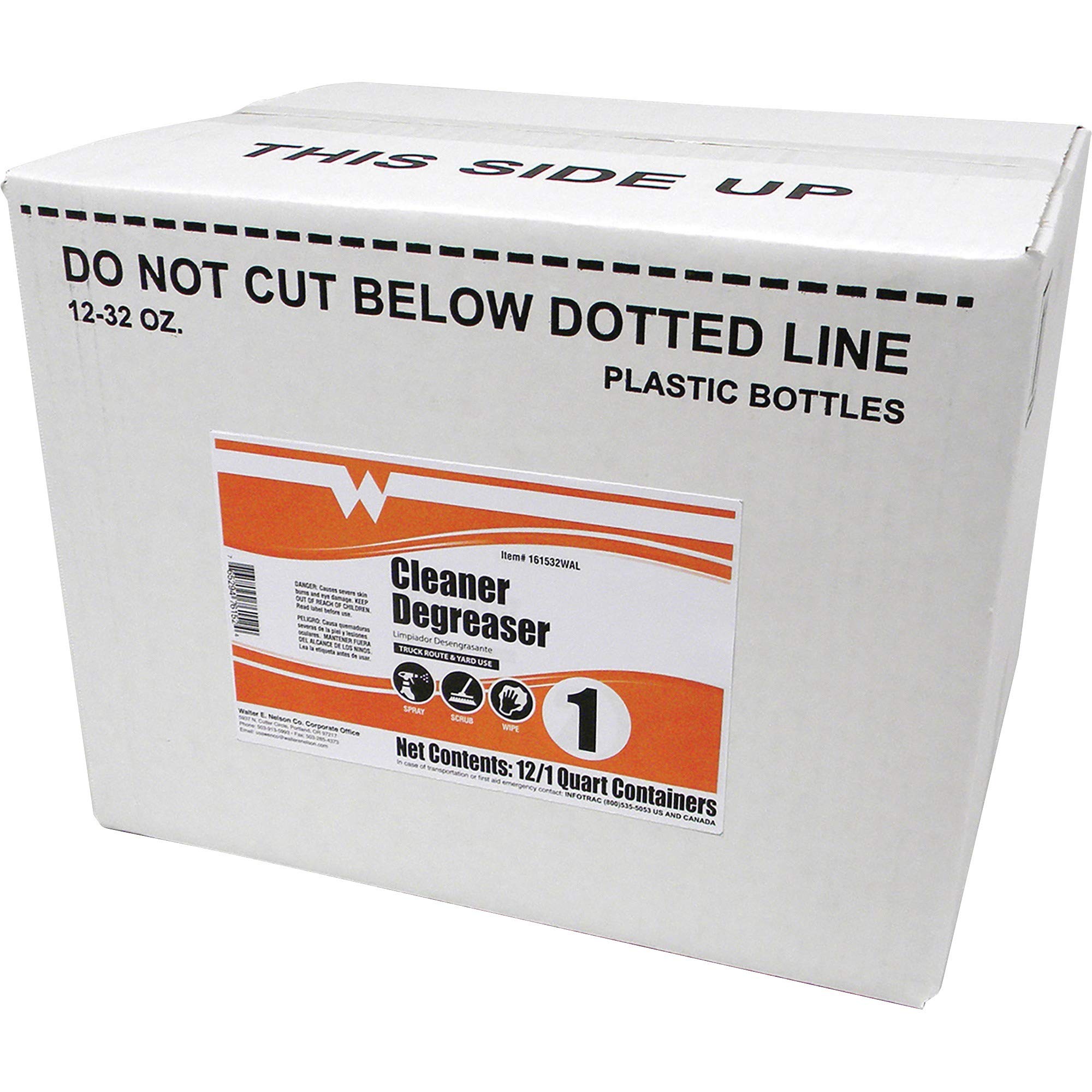 Maintex161532Wal Cleaner/Degreaser, Concentrated, Low-Foam, 1 Quart, 12/Ct