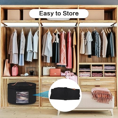 Miniatura 5 de Color You Caja para sombreros, caja de almacenamiento de sombreros de 17 pulgadas de diámetro, cajas para sombreros para mujeres y hombres, estuche