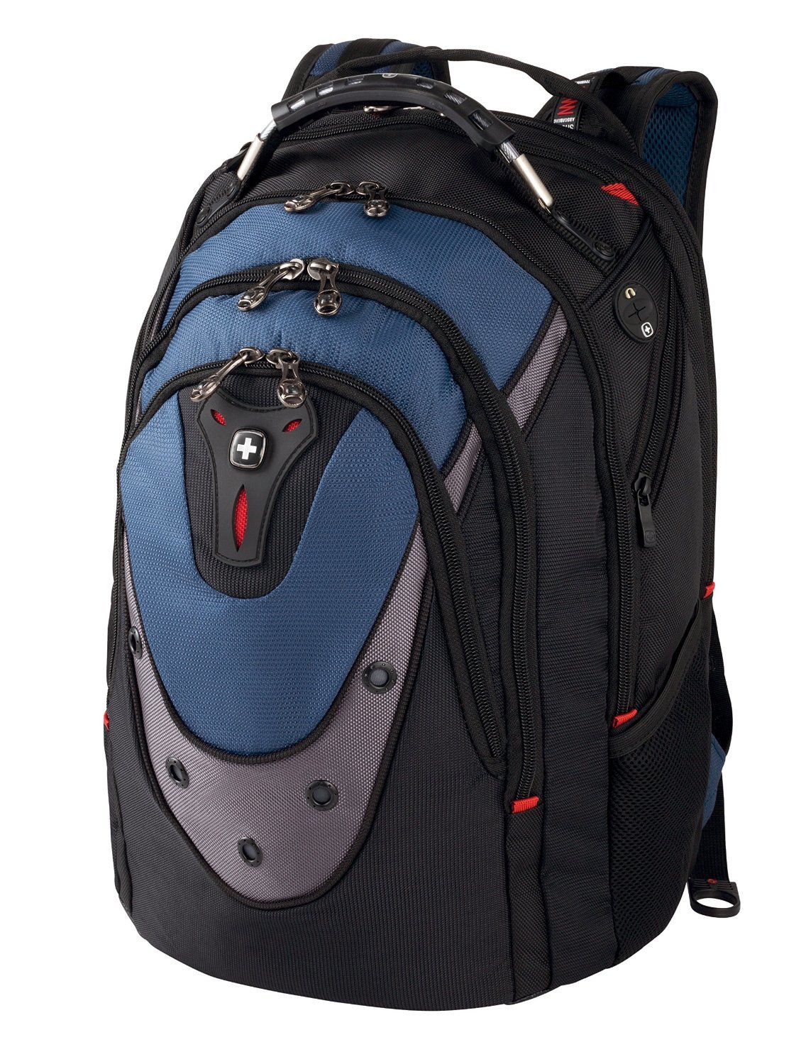 WENGER Ibex Laptop Backpack Suitable for Maximum 43.9 cm (17.3) Blue/Black, blue, black, Mittelgroß