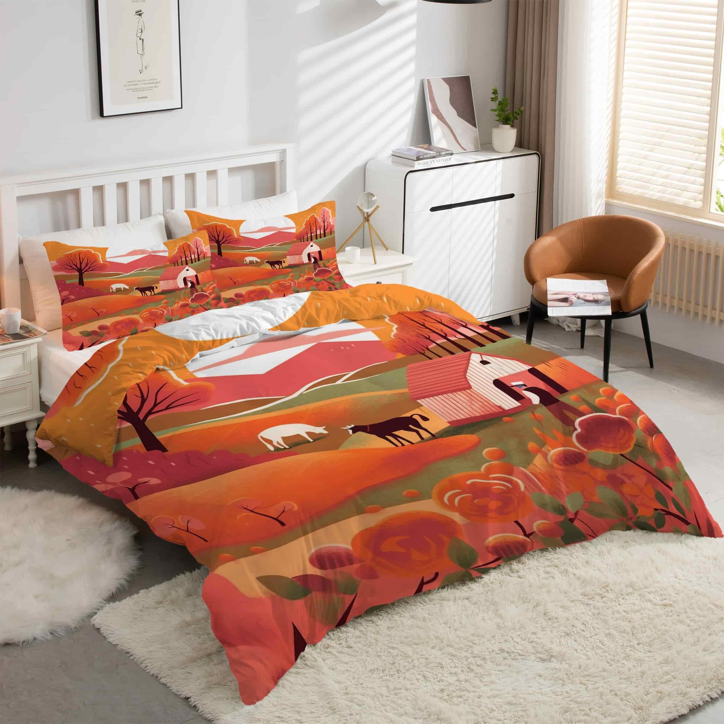 Parure de lit 90x190 zippée en microfibre pour un couchage facile à laver