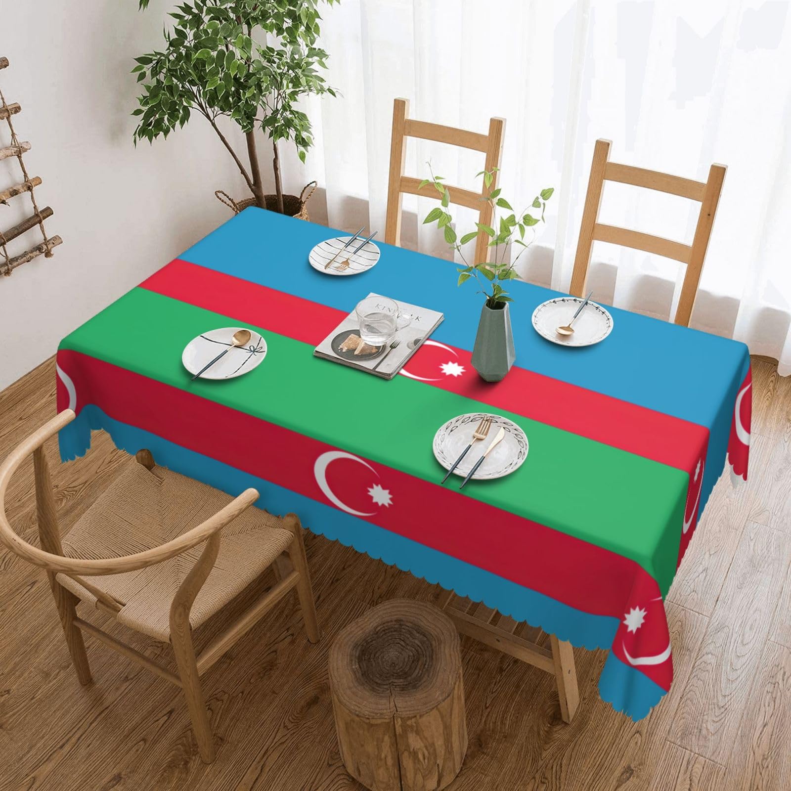 Nappe Azerbaïdjan rectangulaire EdWal 132x178 cm pour table de cuisine