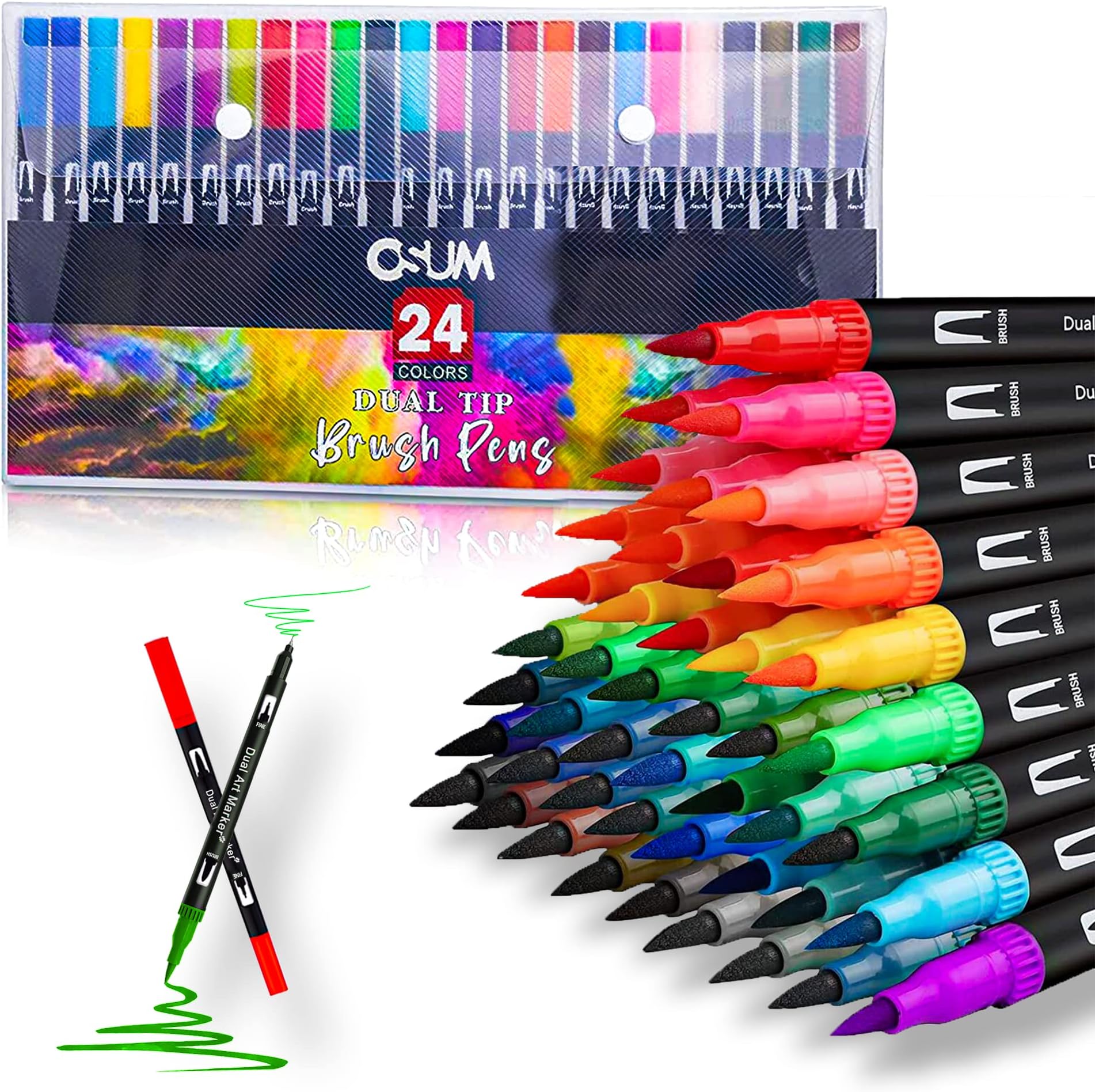 BIC Kids Kid Couleur, Washable Felt Tip Pens, Ideal for School