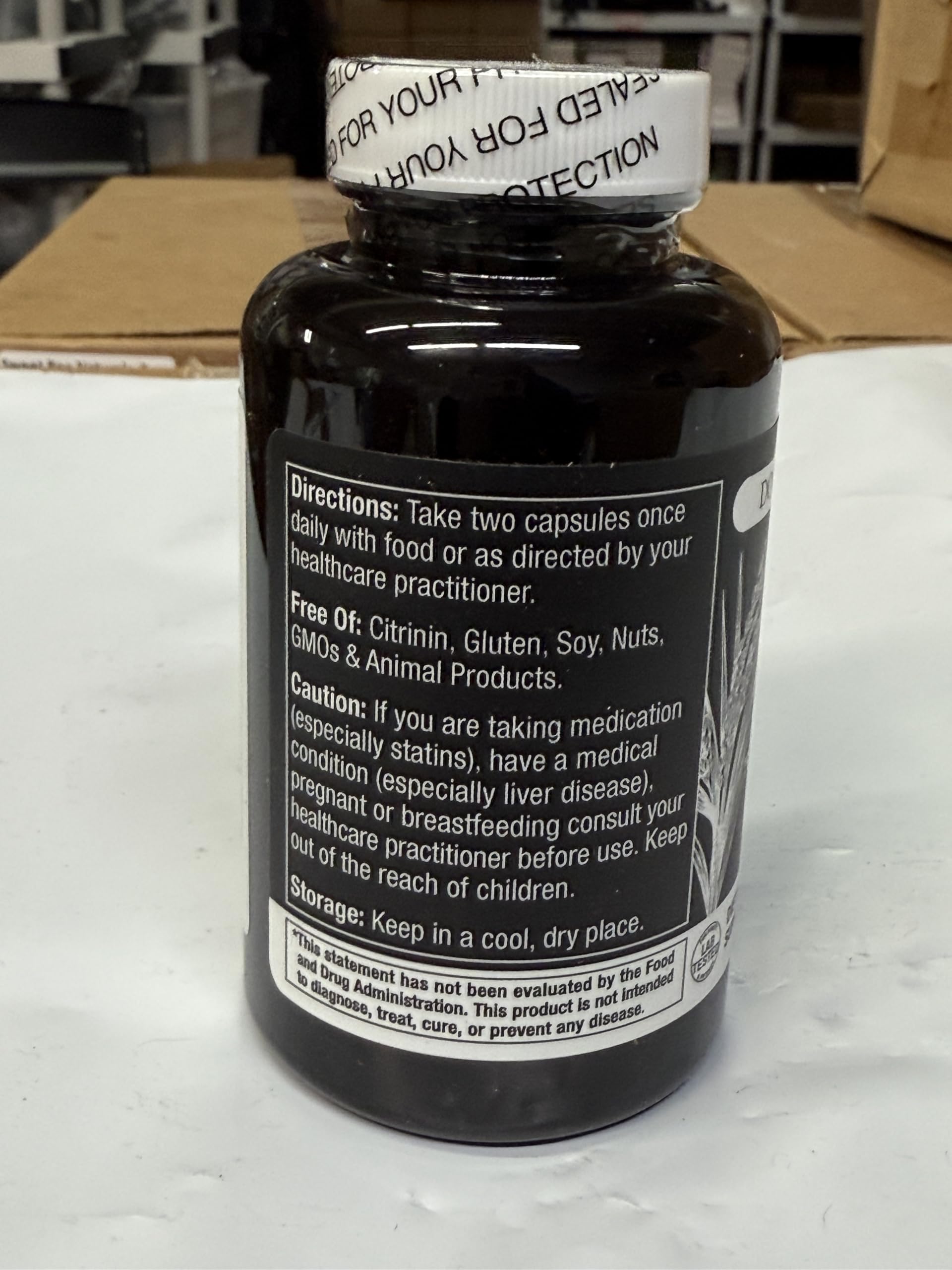 Durable Red Yeast Rice, 1,600mg Organic Red Yeast Rice, 60 Count — Amazon image 9