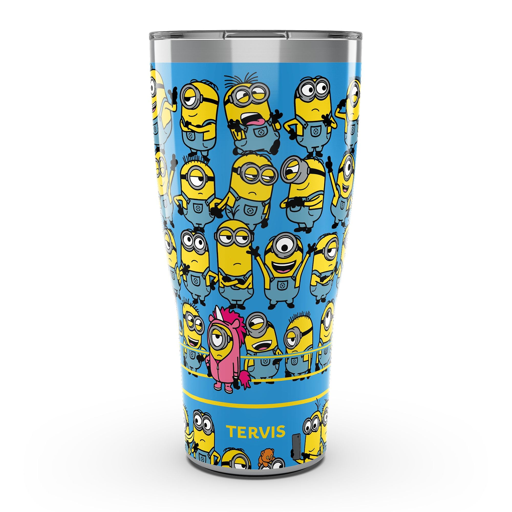 Tervis Traveler Despicable Me: Minionmania Made in USA Double Walled Insulated Tumbler Travel Cup Keeps Drinks Cold & Hot, 30oz, Stainless Steel