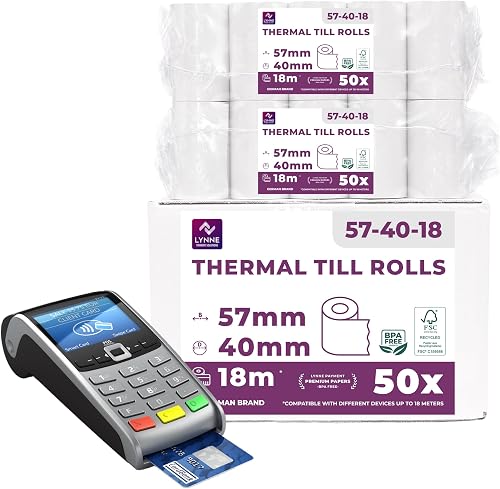 Rouleau TPE Carte Bancaire 57x40x12 LYNNE