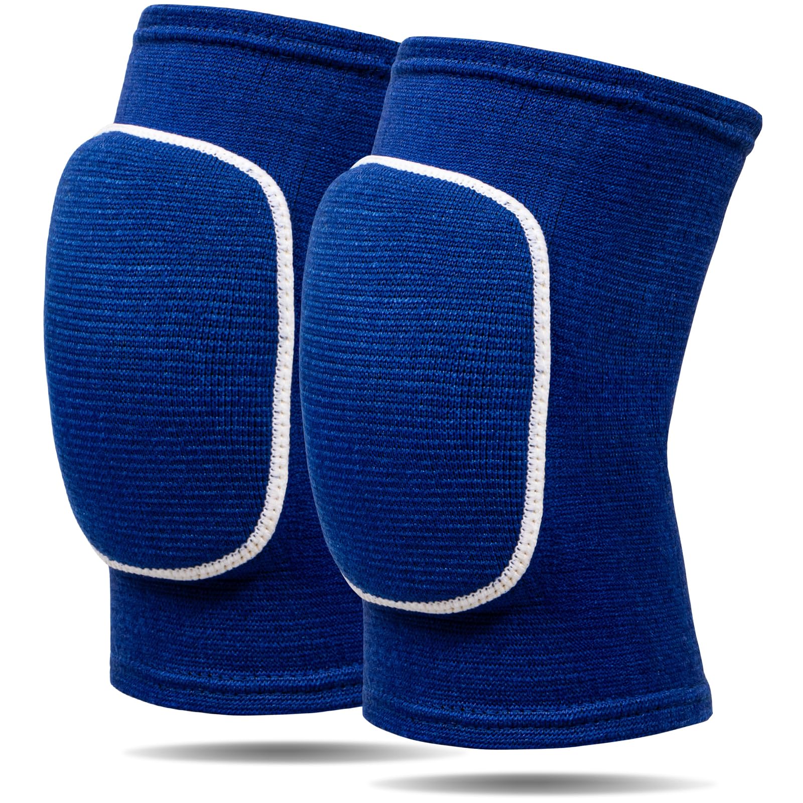 RYBTB Volleyball Knee Pads for Dancers, Soft Breathable Knee Pads for Men Women Kids Knees Protective, Knee Brace for Volleyball Football Dance Yoga Tennis Running Cycling Workout (Medium-Blue)