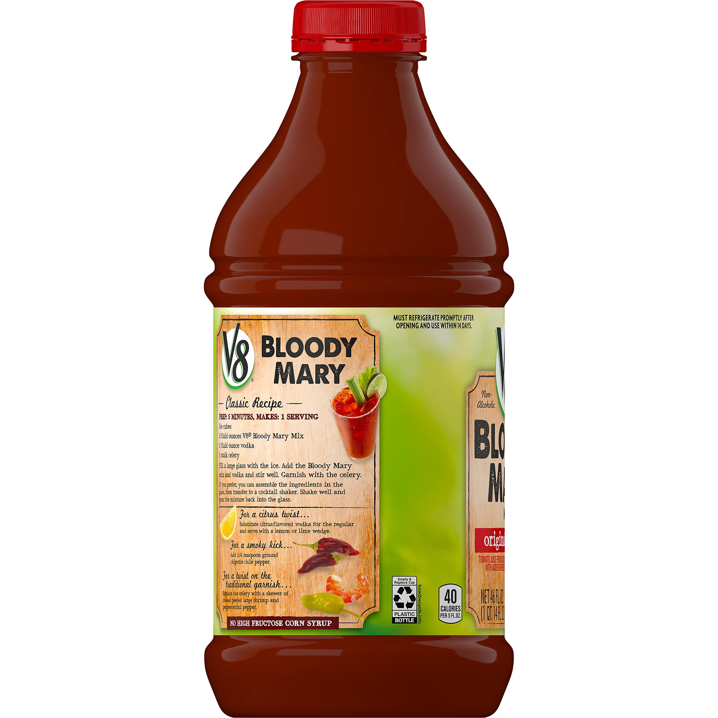 V8 Bloody Mary Mix, 46 oz. Bottle (Pack of 6) Buy Online in United