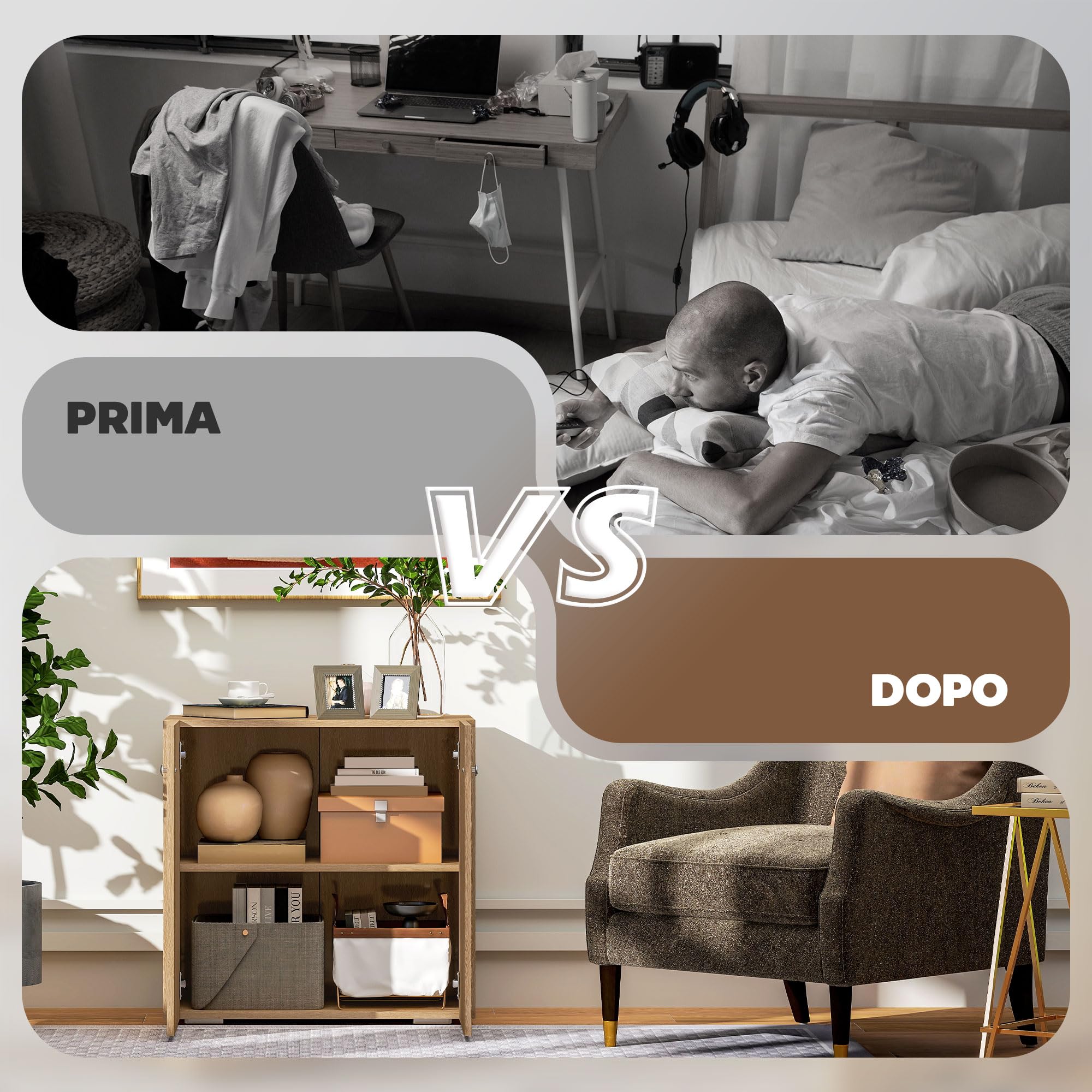 HOMCOM Mobiletto Multiuso a 2 Ante per Soggiorno o Ufficio 70x39x70cm | in Legno, Maniglie in Alluminio