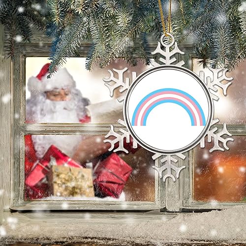 Miniatura 6 de Adorno colgante de Navidad bisexual transgénero Lesbiana Rainbow Adornos Gay Decoraciones de Navidad Lesbianas Gay Progreso Orgullo Bisexual LGBTQ