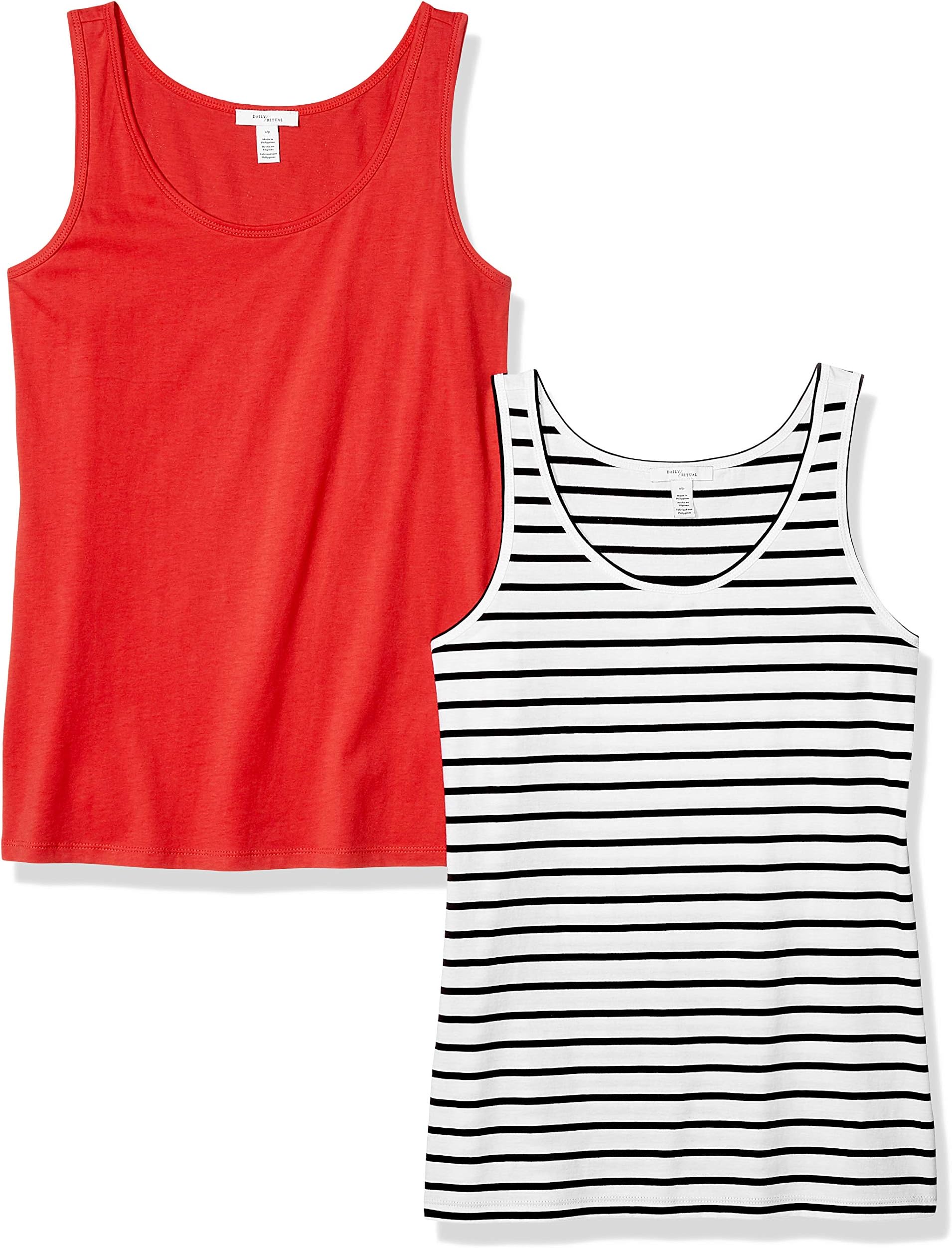 Amazon Brand - Daily Ritual Women's Lightweight 100% Supima Cotton Tank Top