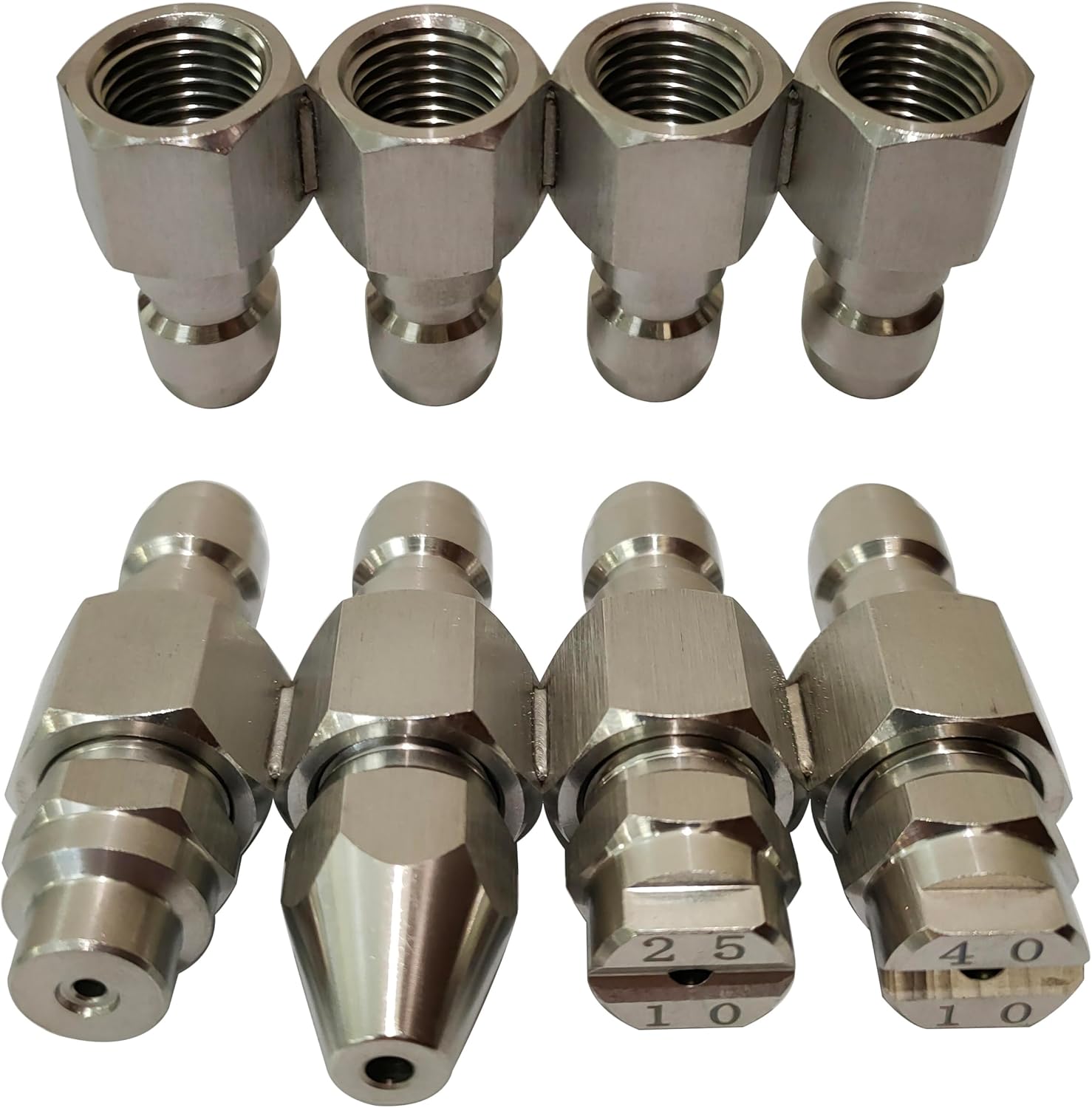 Jrod Pressure Washer Nozzle 4 GPM, 4 Way Washing Holder Tips 1/4 Quick Connect for Soft Wash System, J Rod Soft Wash Nozzle