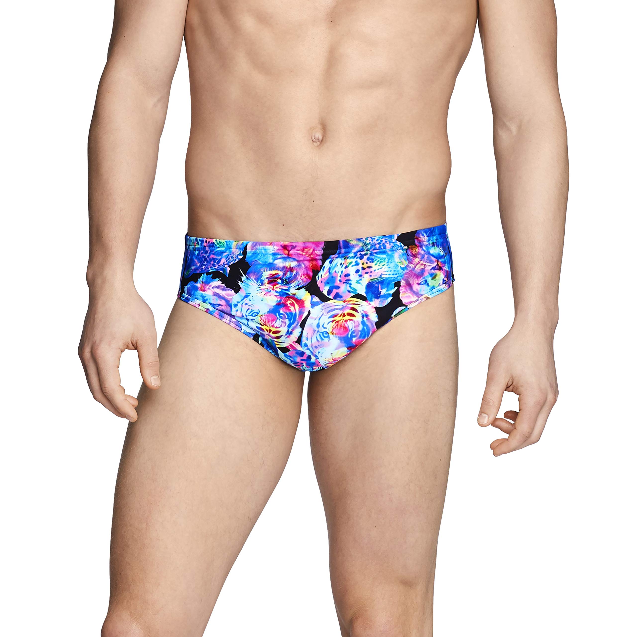 SpeedoMen's Swimsuit Brief Endurance Lite Turnz Printed