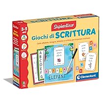Clementoni Sapientino Montessori – Giochi di Scrittura, Gioco Educativo Bambini 3-5 Anni, Lavagnette Riscrivibili e Flashcards per Imparare a Scrivere, Made in Italy, Lingua Italiana, 16874