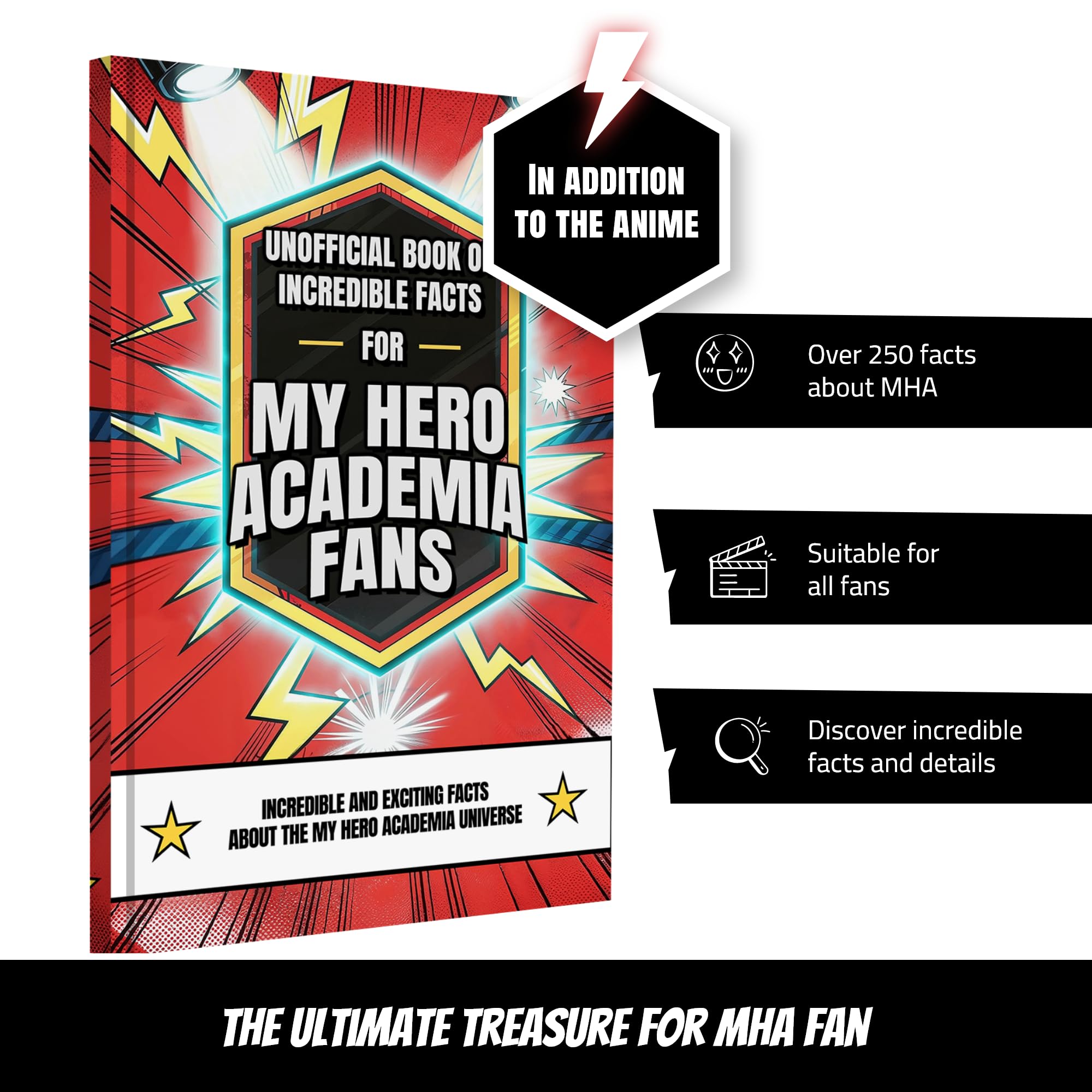Book of Interesting Facts for My Hero Academia Fans – My Hero Academia Book with over 300 Facts and Trivia About the My Hero Academia Manga, Anime & Hero Academia Figures MHA Manga MHA Gift