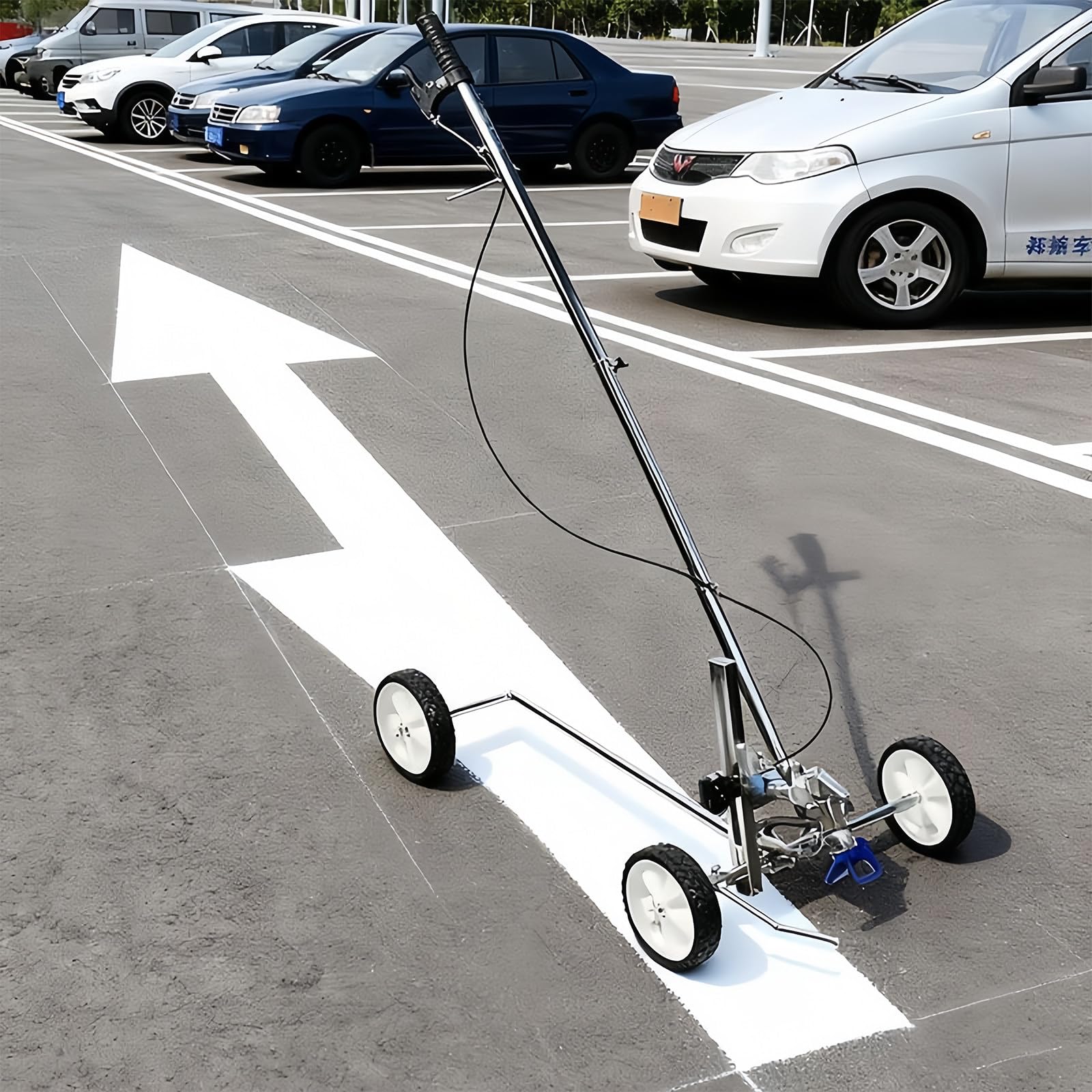 Maszyna do znakowania linii drogowych, wysokowydajne narzędzie do usuwania pasów parkingowych, ręczny pistolet natryskowy do precyzyjnych oznaczeń na chodniku, trwały, łatwy w użyciu sprzęt do
