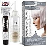 Smart Beauty Silver Metallic Hair Dye, Demi Permanent, Silver Toner for Bleached Hair, Plex Anti-Breakage Technology, Cruelty Free, Vegan, for Bleached/Pre-lightened Hair