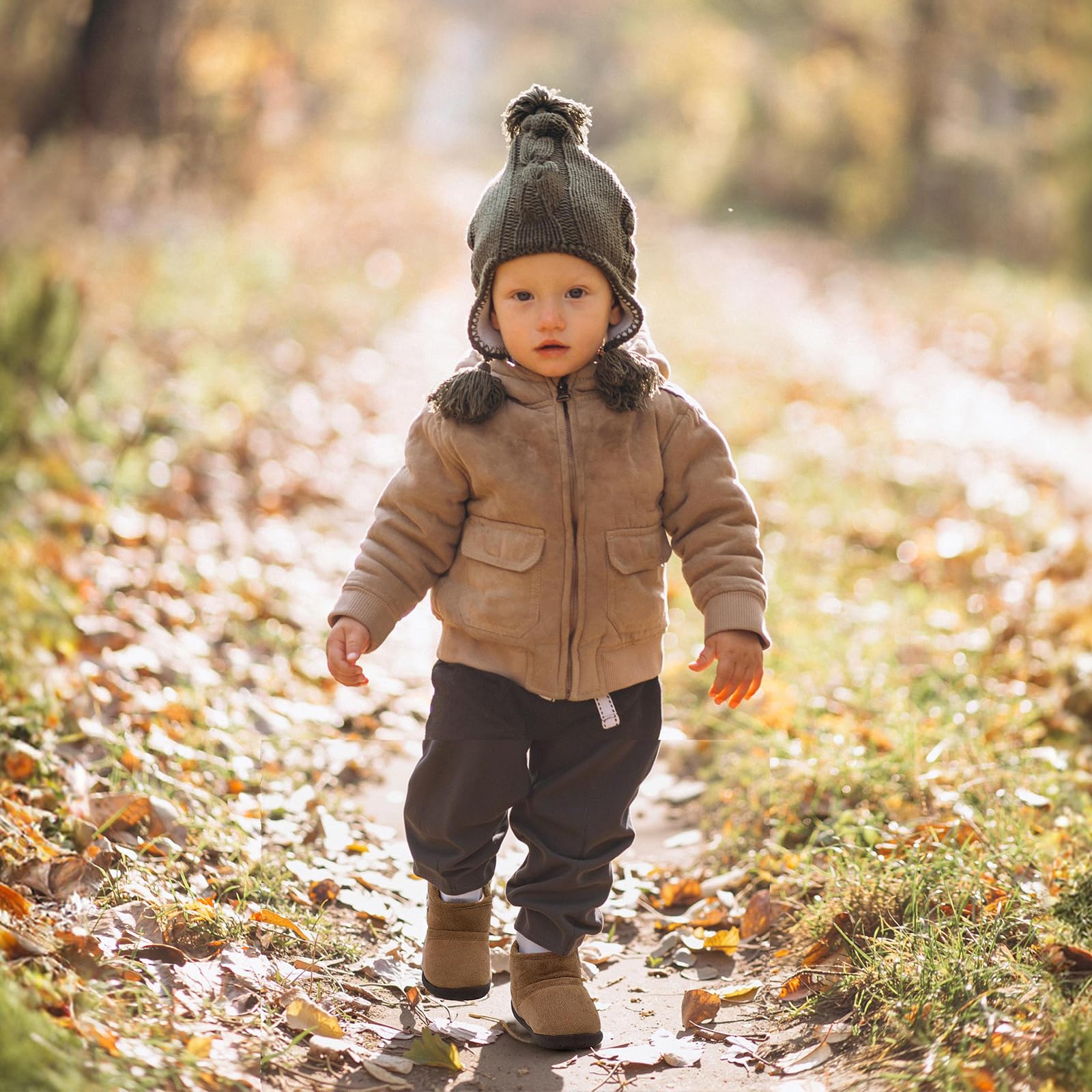 LACOFIA Stivali Invernali Bambina Stivaletti Caldi Neve Bambini Scarpe Invernali Fodera con Suola in Gomma Antiscivolo 20-25 EU
