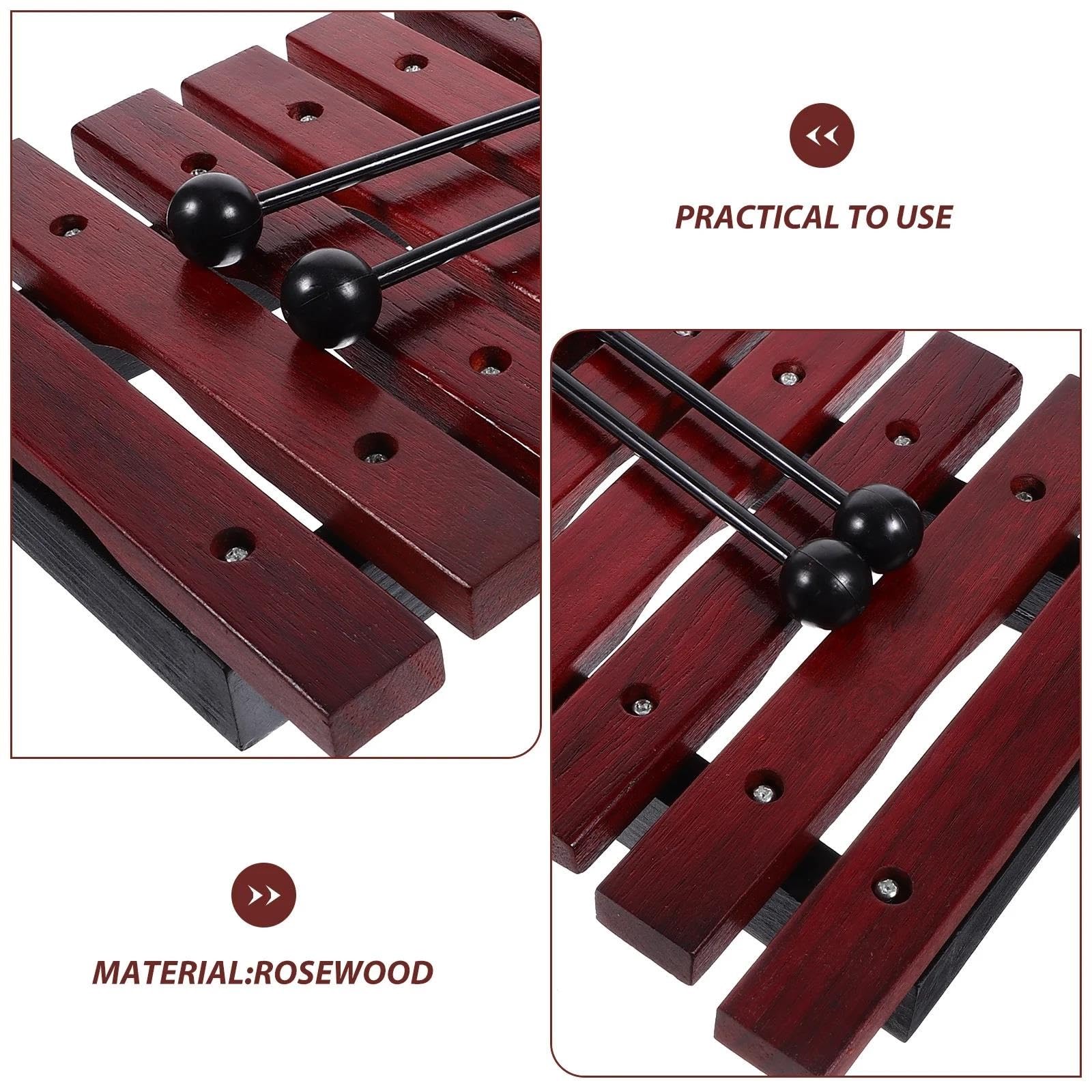 Professionnel Xylophone Xylophone De Piano À Huit Notes Frappant Les Cadeaux De Musique Percussion En Bois