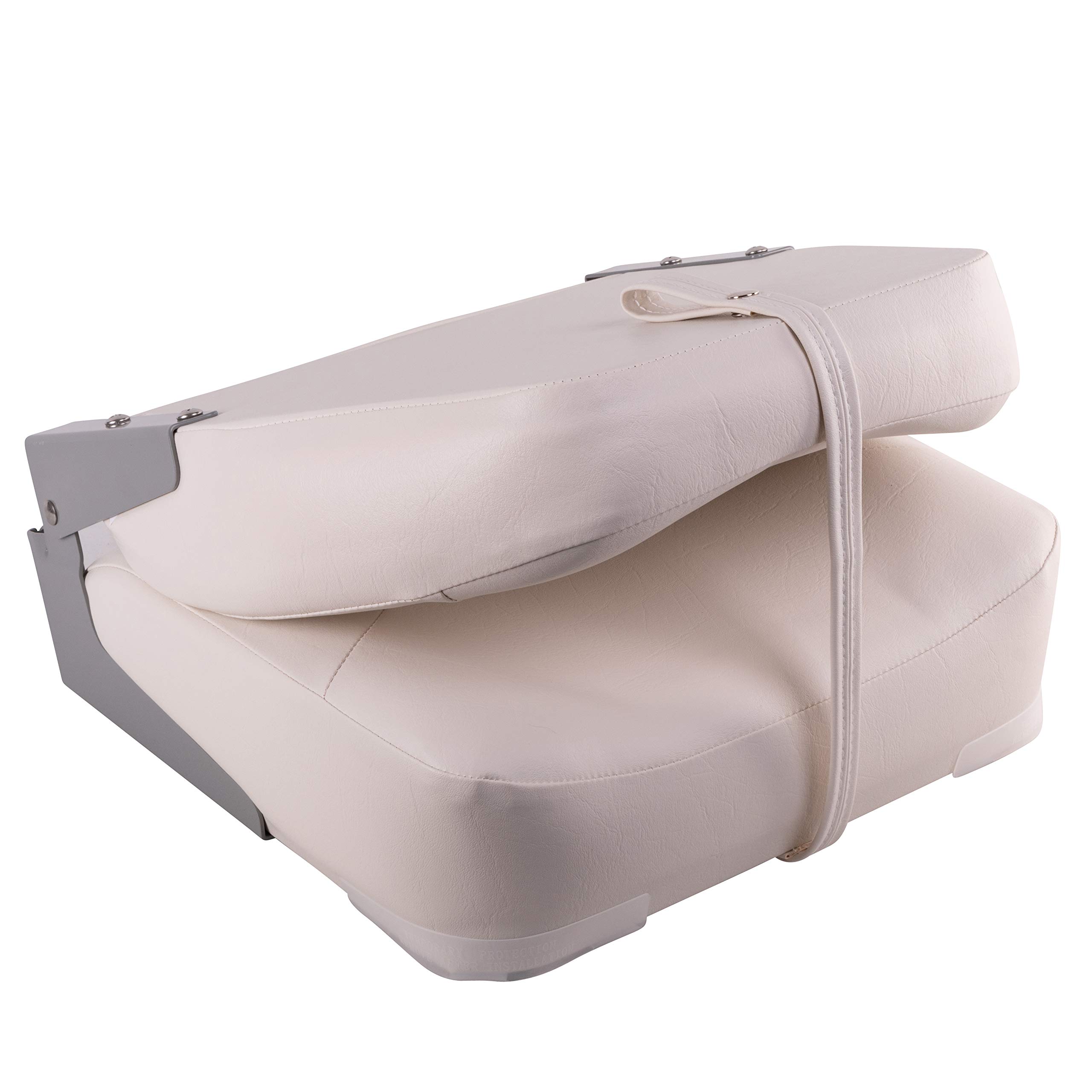 Sedile Pieghevole Per Barca Skipper Oceansouth | Imbottito Con Schienale Alto | Tasca Portaoggetti | Resistente Ai Raggi UV - Foto 3