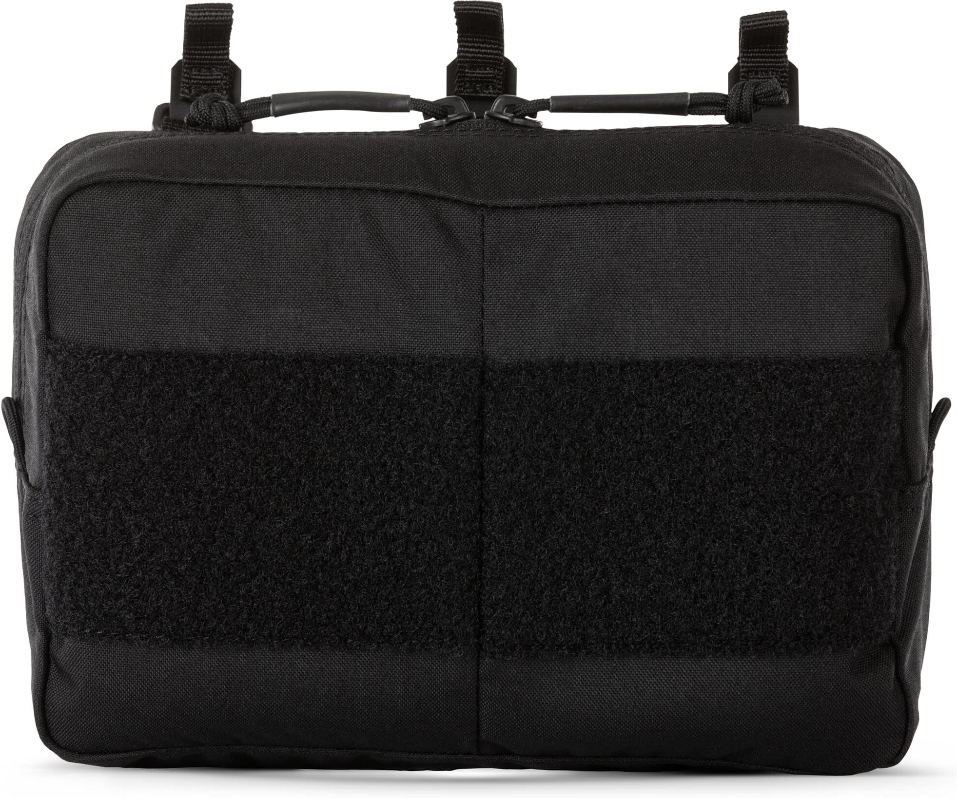 Tactical Unisex Flex Backpack Pouch, Attachable Storage, Dual Zipper, 3.5 Liters, Black, Style # 56657, 9 X 6