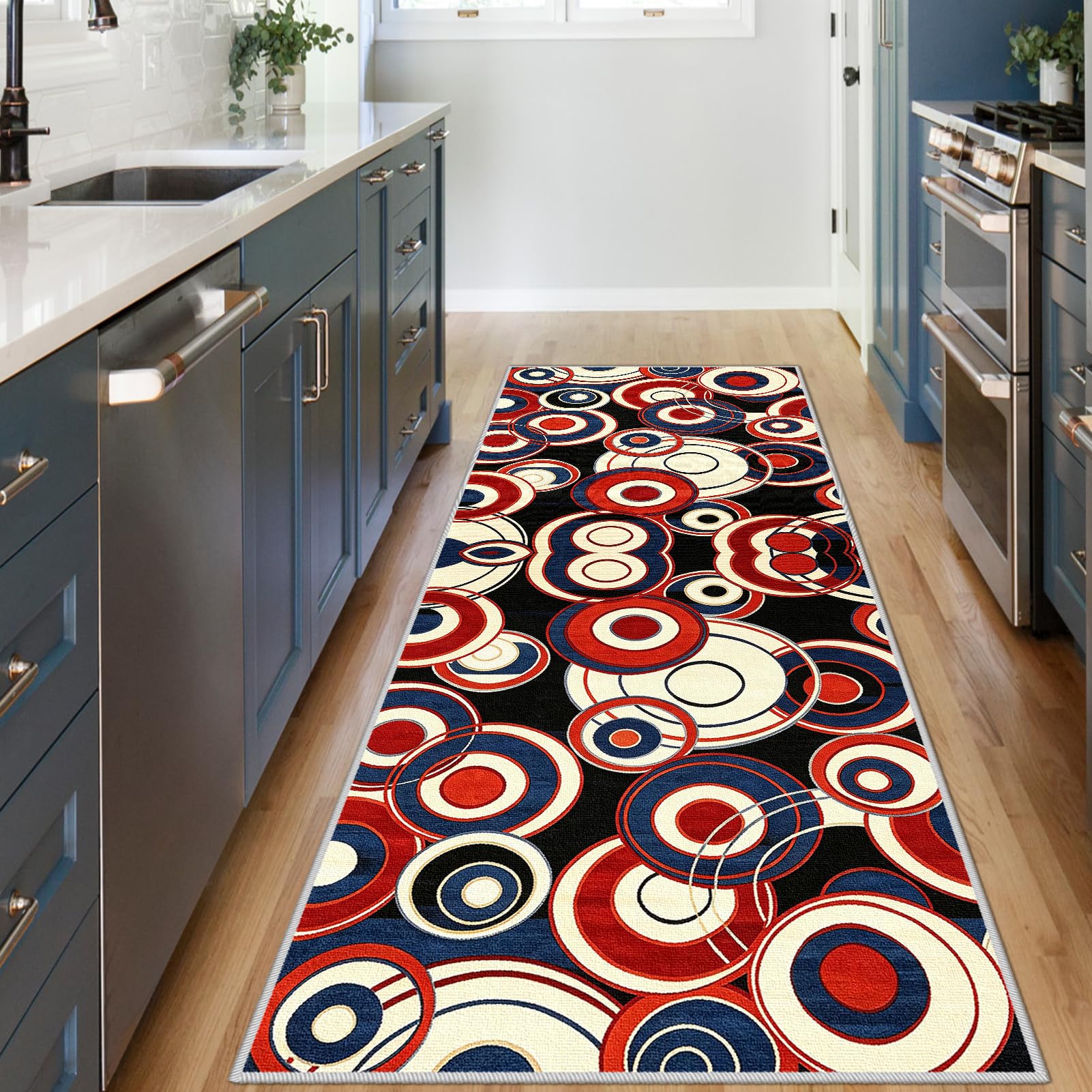 Tappeto Passatoia Corridoio Antiscivolo per Cucina 80 x 350 cm