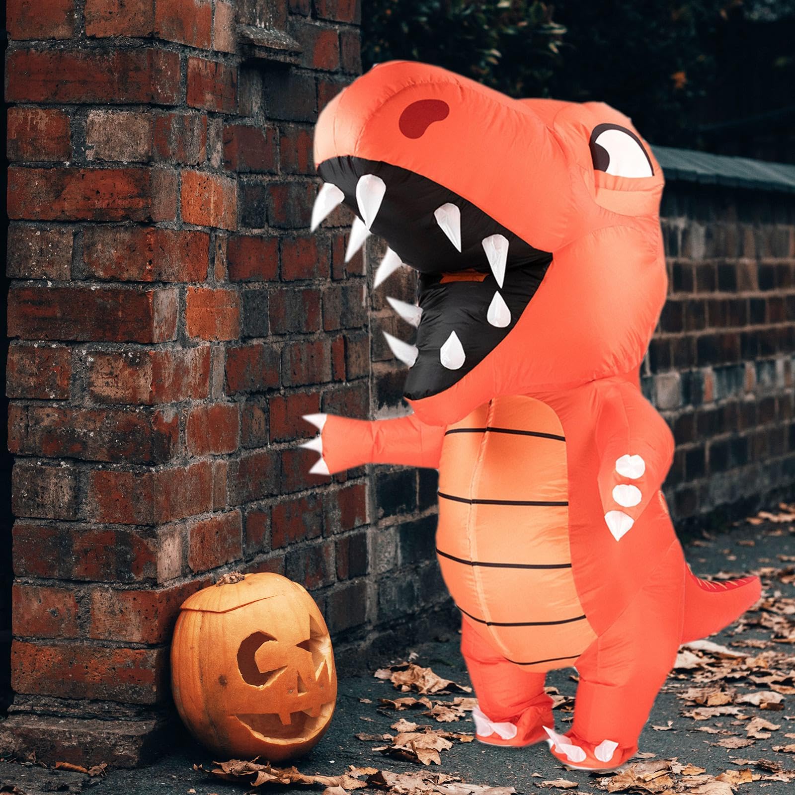Déguisement de Dinosaure Gonflable pour Fête Costumée, Festival Ou Halloween
