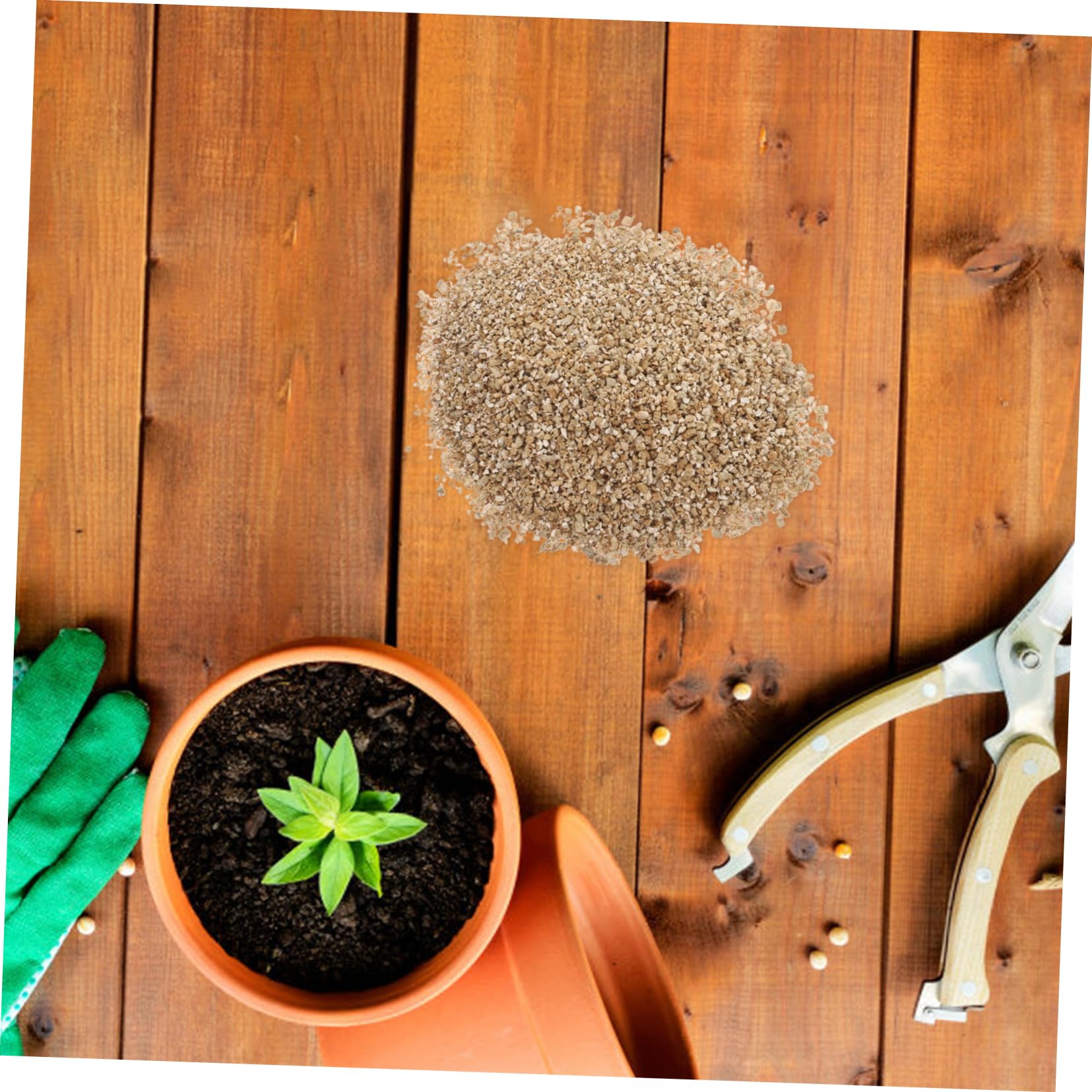 Hemobllo Vermiculite Horticole Fine 3l pour Culture de Champignons et Plantes en Serrage Jardin Aération Optimale Ph Neutre Substrat de Croissance Polyvalent