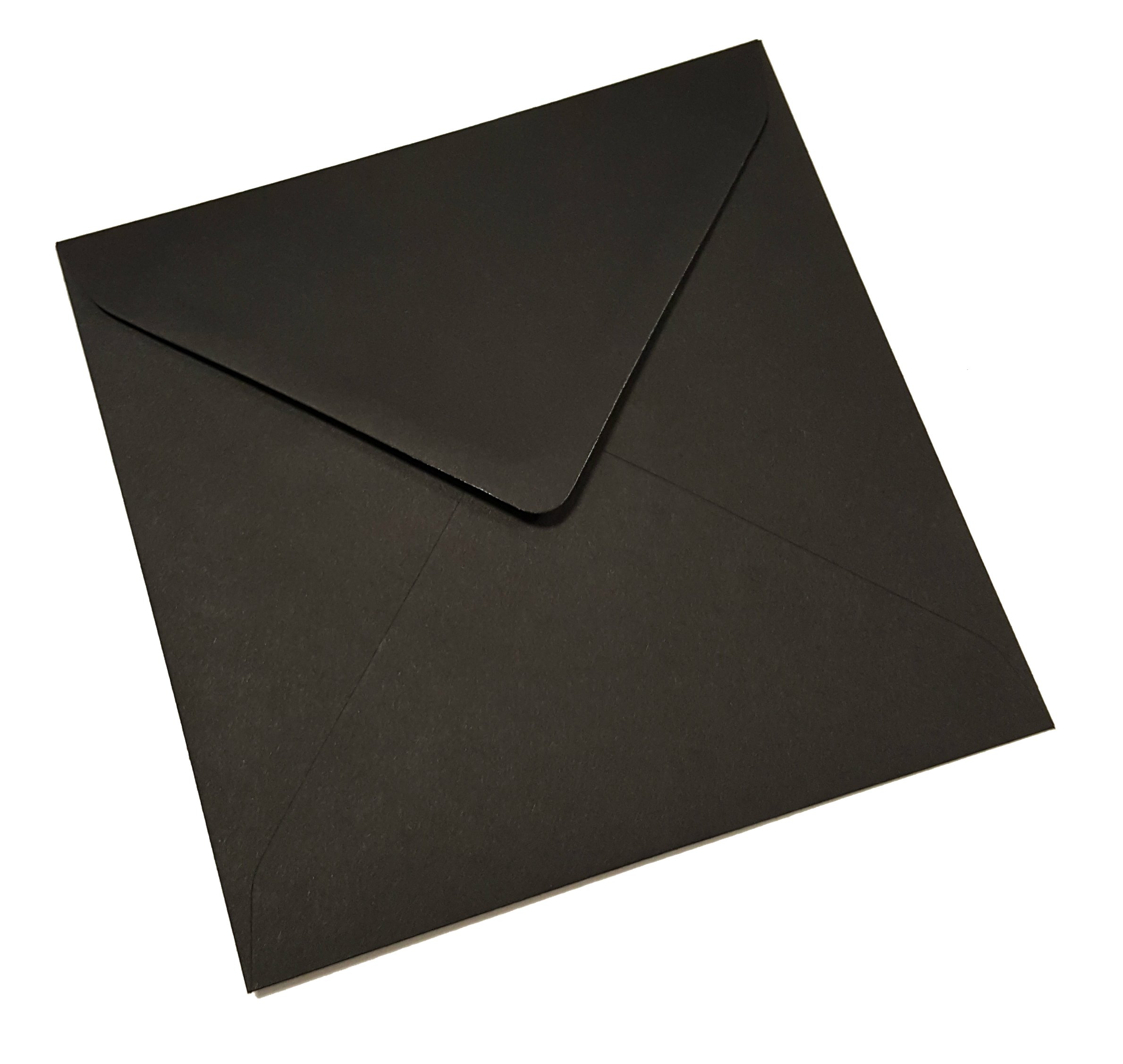Black Coloured Envelopes for Greetings Cards, Crafts, Party and Wedding Invitations - Pre-Gummed 100gsm Paper - by the CandyRush Charity — image 1