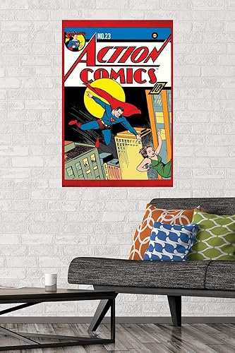 Miniatura 2 de Trends International DC Comics - Póster de pared de Superman - Action Comics 23, 22.375 x 34 pulgadas, versión premium sin marco