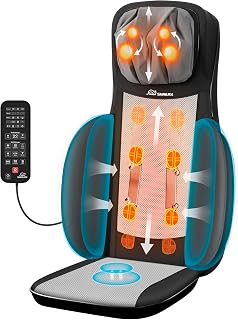 Snailax Full Body Massage Chair Pad, Neck Back Massager with Heat, Customizable 4D Shiatsu,Spot,Rolling,Vibration, Lumbar & Hip Compress Massage Seat for Home Office, Gifts for Mom, Dad