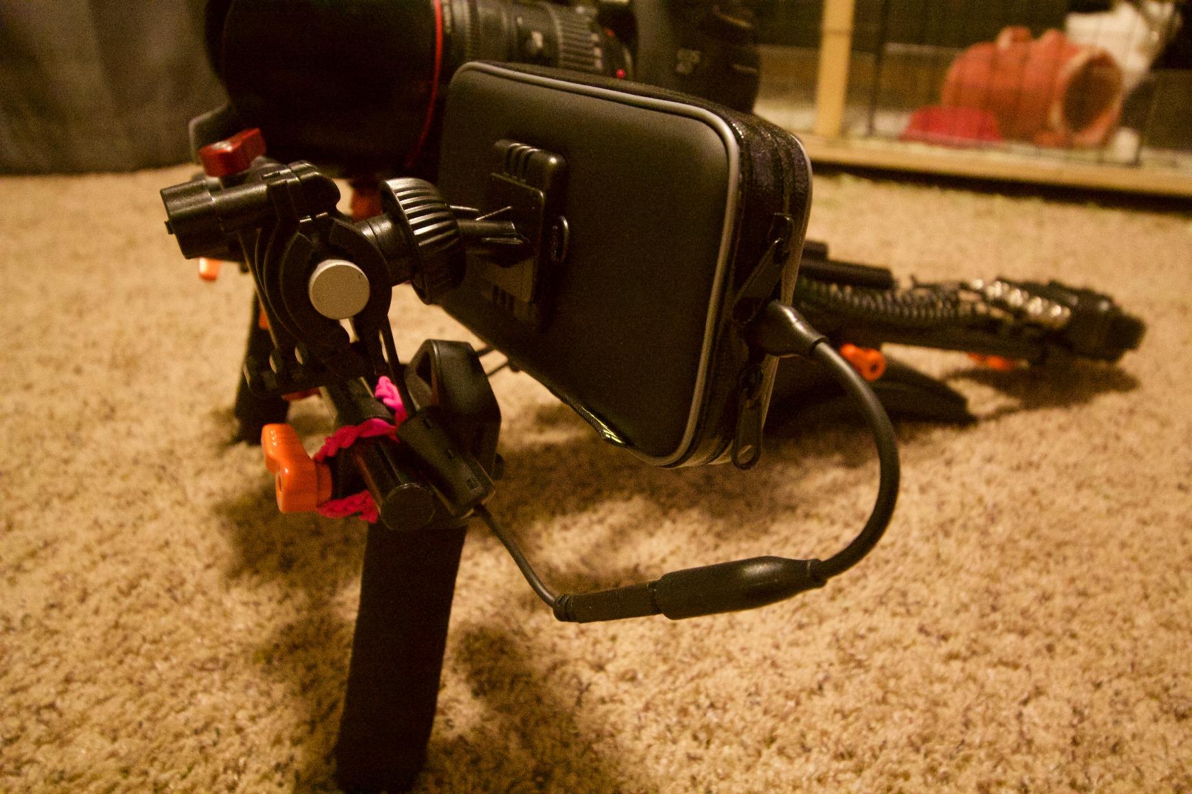 Perfectly connects my phone to my camera.