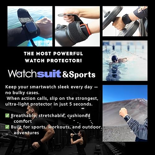 Miniatura 2 de Protector de reloj inteligente WATCHSUIT. Funda de reloj inteligente para Apple Watch, Huawei, Xiaomi, Garmin, Google Pixel, Amazfit, Galaxy, Fitbit
