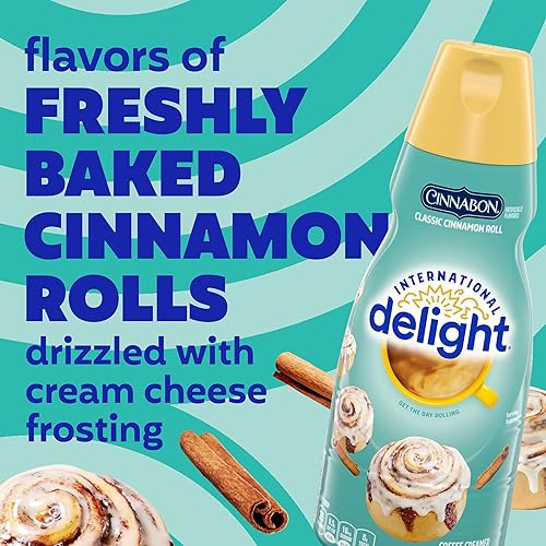 Vista 71 de International Delight Crema de café, caramelo macchiato, crema saborizada refrigerada, botella de 32 onzas líquidas