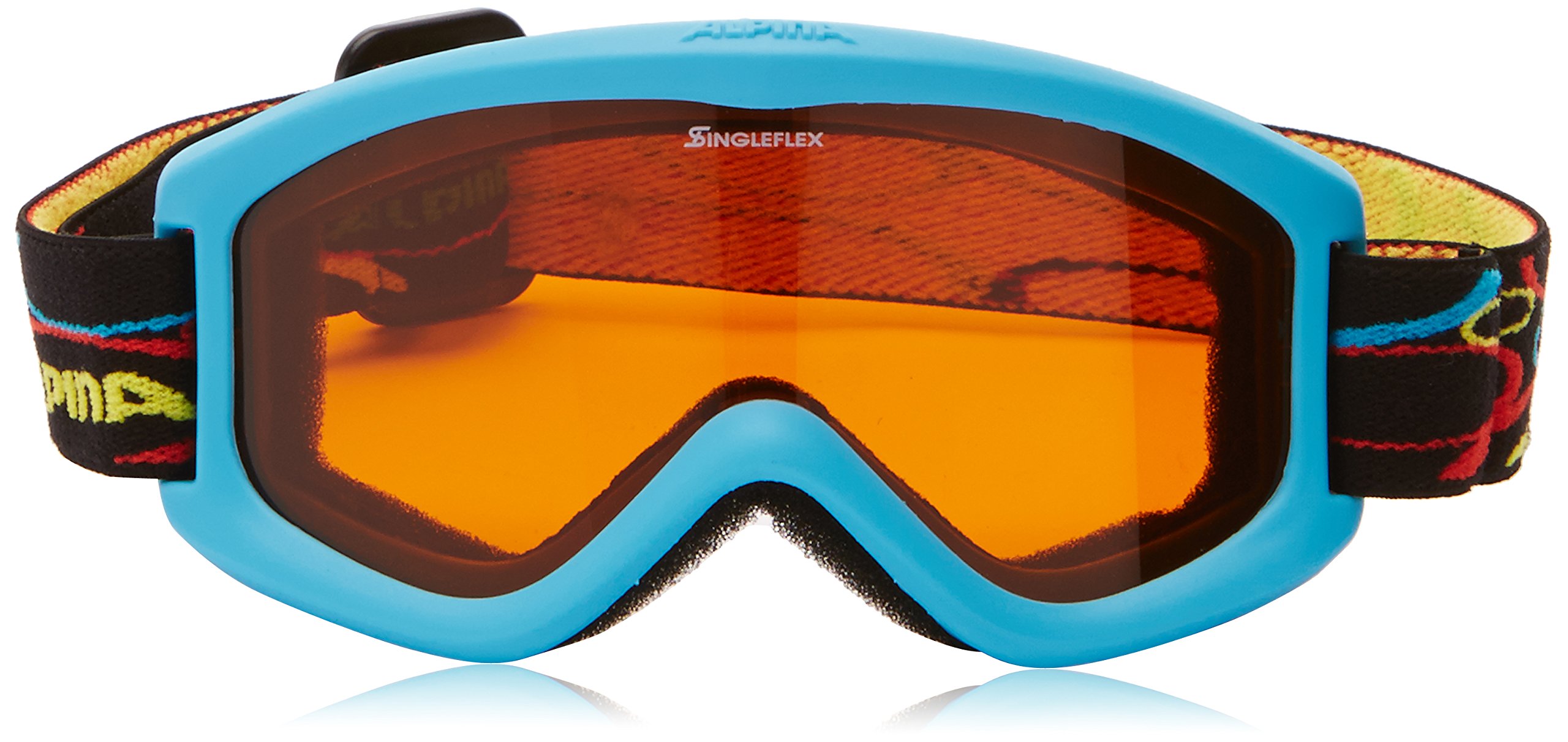 ALPINA CARVY 2.0 - Masque de ski antibuée, extrêmement robuste et incassable avec protection UV 100% pour enfants