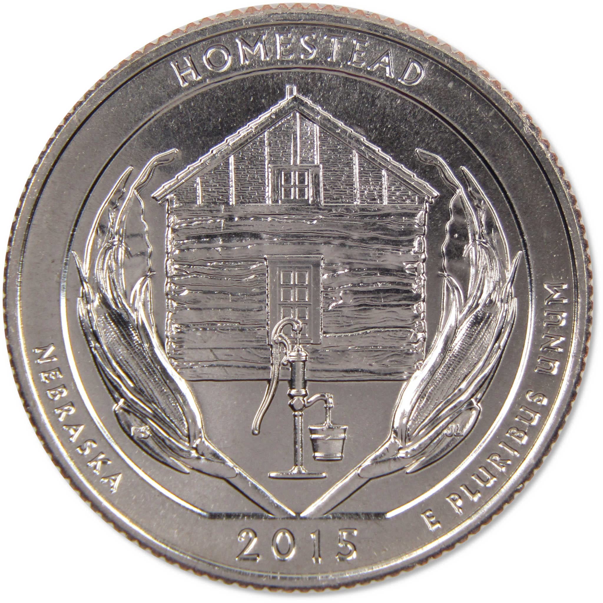 2015 S Quarter 5 Coin Set Clad Uncirculated Mint State 25c