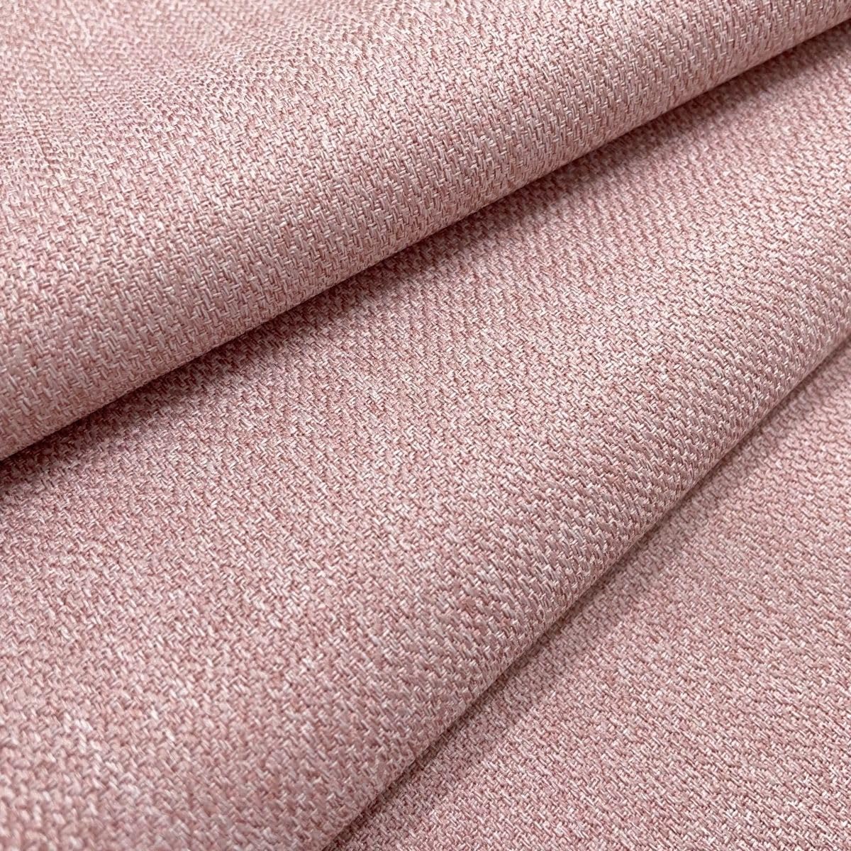 Flamingo Malbec Linens Soft Plain Linen Look Heavy Furnishing Upholstery Fabric Sold By The Metre - Pink