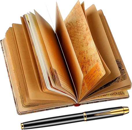 Amazon ヴィンテージクラフト紙カラーイラストノート ビンテージジャーナルノート トラベルノート ジャーナル トラベルダイアリー ヴィンテージダイアリーノート ペン付き 書き込み ドローイング Diy用品 ノート 文房具 オフィス用品 Amazon ヴィンテージクラフト紙カラーイラストノート ビンテージジャーナルノート トラベルノート ジャーナル トラベルダイアリー ヴィンテージダイアリーノート ペン付き 書き込み ドローイング Diy用品 ノート 文房具 オフィス用品