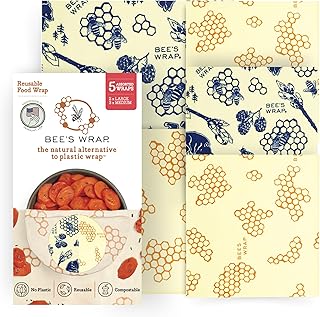 Bee's Wrap Beeswax Wraps for Food - Made in USA Reusable & Organic Food ...