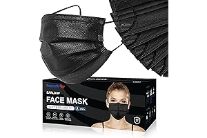 Black 4 Layer Disposable Face Mask (50 PCS / 100 PCS)