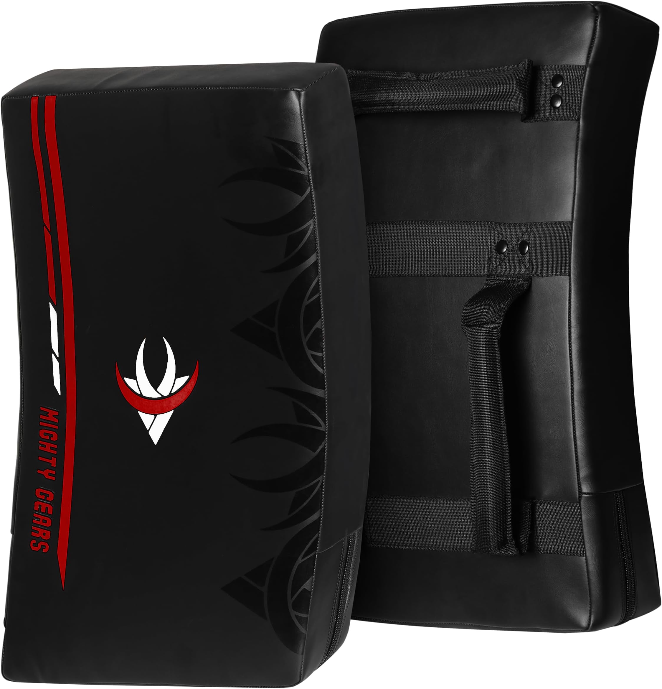 Kick Shield MMA Muay Thai Curved Kickboxing Pads Strike Pad Punching Foot Target Boxing Training Kick Pad Martial Arts Taekwondo Karate Pads X 1 Unit