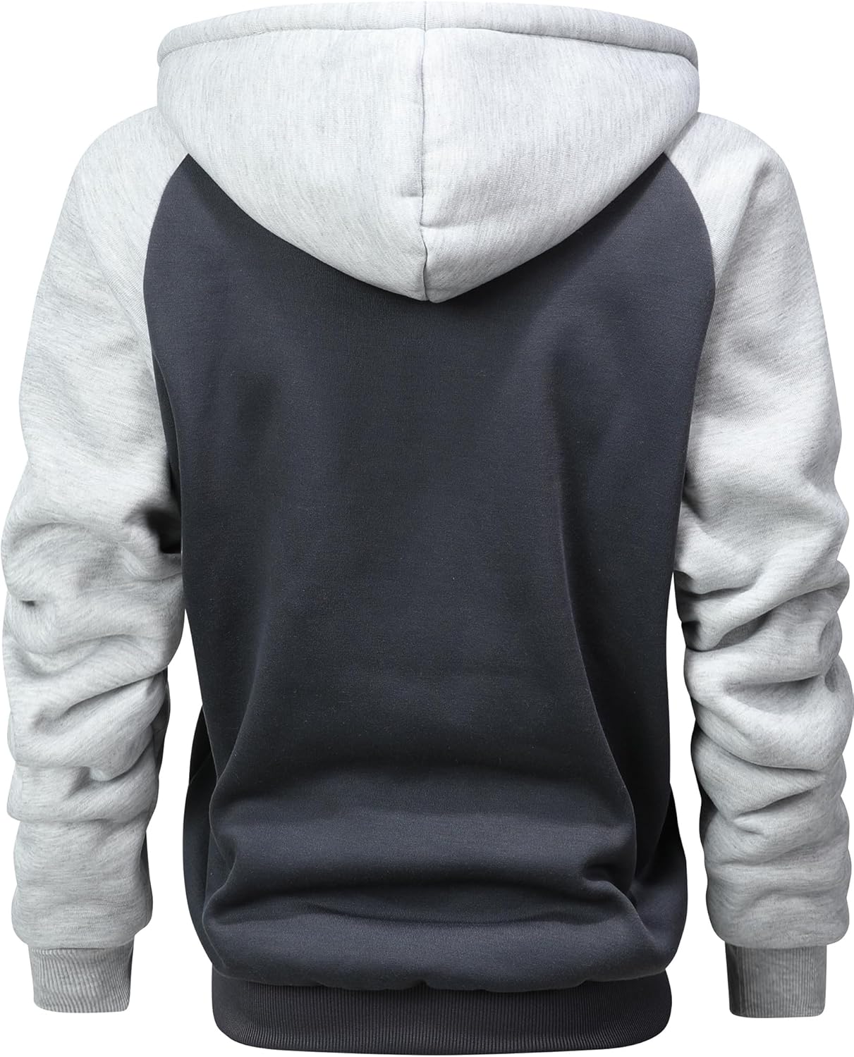 GXAMOY Men's Winter Fleece Hoodies for Men Heavyweight Warm Thick Full Zip Up Sweatshirt Outerwear - Image 3