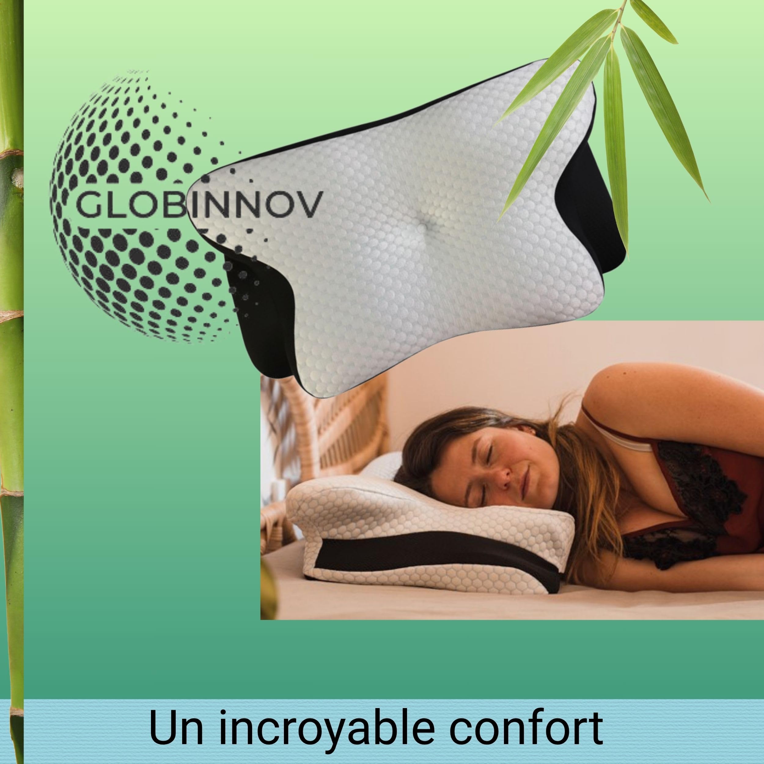 Oreiller Ergonomique Cervical à Mémoire de Forme pour Améliorer Le Sommeil