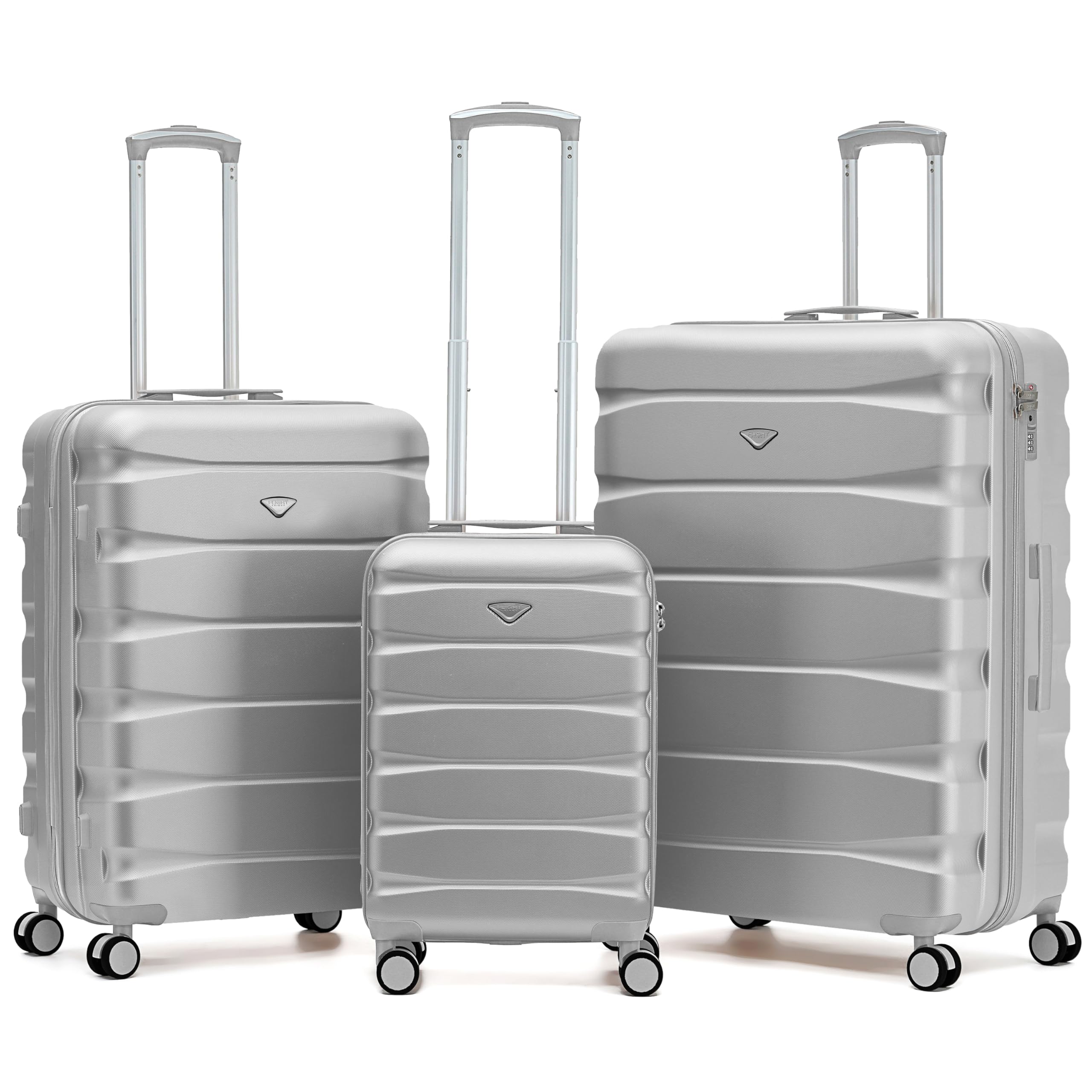 Flight Knight Underseat Cabin Suitcase 45x36x20cm | Free Hand Luggage for EasyJet & Wizz Air | Lightweight ABS Hard Shell with 8 Silent-Glide Spinner Wheels | Max Space Travel Bag — view 5