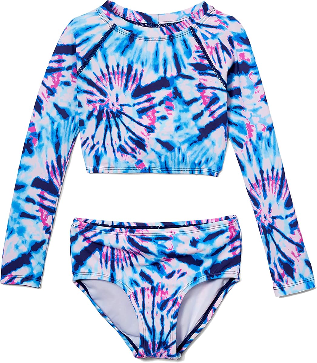 Kanu Surf Conjunto de natación de dos piezas con protección solar UPF 50 de manga larga para niña