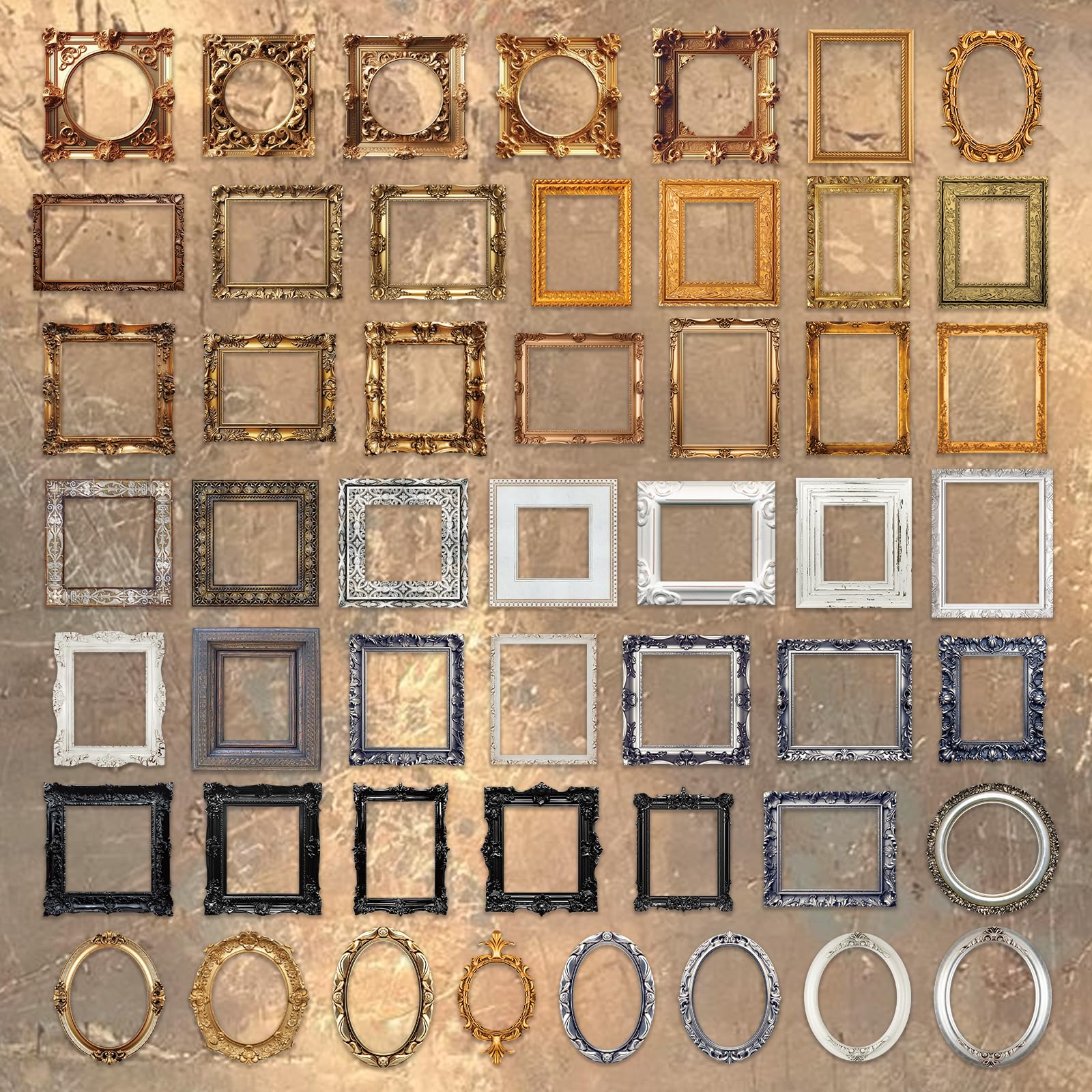 Bomichi Vintage Frame Decorative Stickers, 200 Pcs Scrapbooking Supplies for Bullet Journals, Planners, Letter, Card Album Making, Collage Art, Crafts, Water Bottle - Image 5