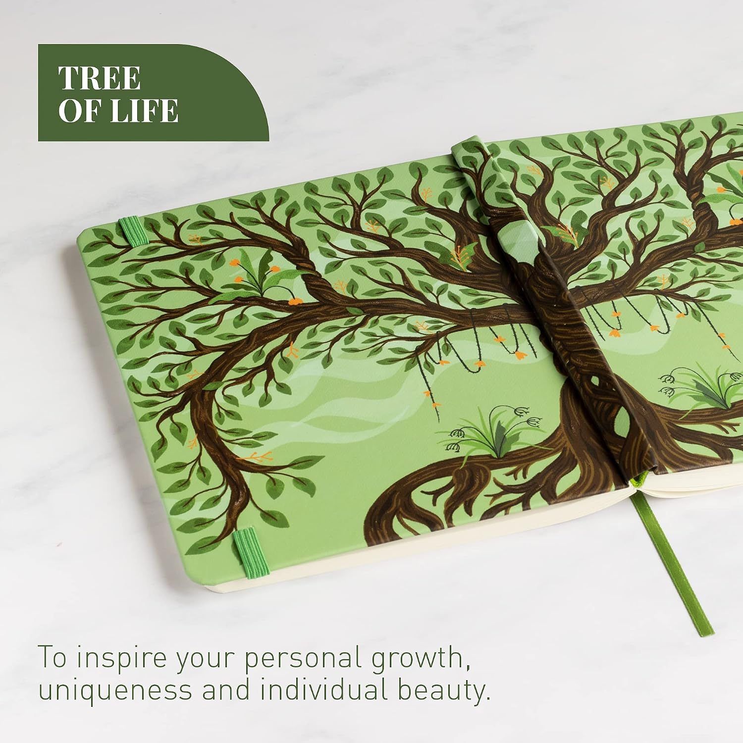 Rileys Tree of Life, 8" x 6", Blank Journal 240 Pages, Ivory Paper, Blank Notebook for Men and Women, Unlined Journal, Drawing Notebook, Great Gift for Creatives (Unlined Notebook) image 5