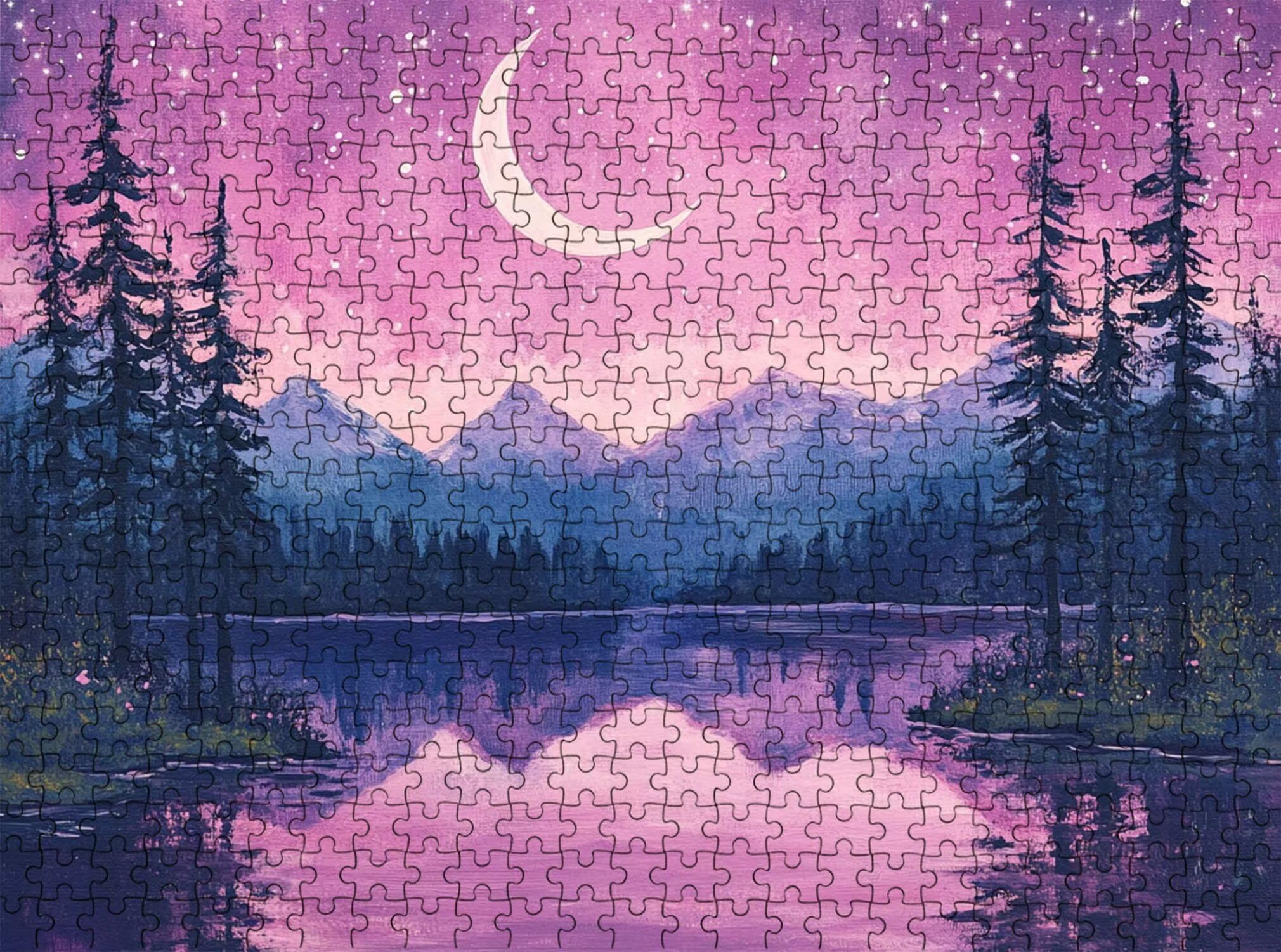 Bandes dessinées Paysage Puzzle 1000 Pièces pour Adultes, Format 75 x 50 cm, Challenge Casse-Tête de Famille, Loisirs Créatifs et Relaxation, Pièces Robustes avec Lettres au Dos, Décor Murale f0-671