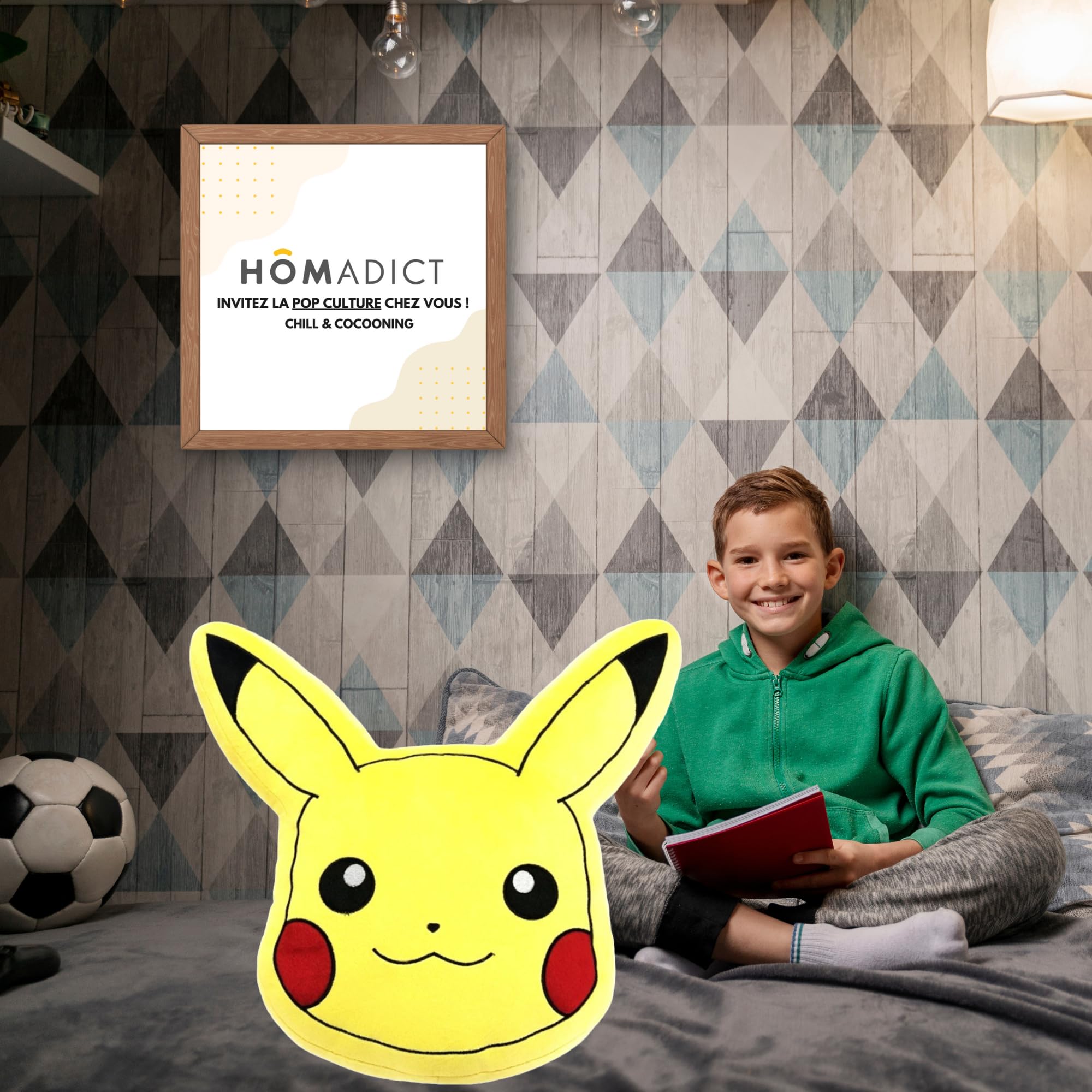 HÔMADICT Pikachu Pokemon Cushion Decorative Accessories Soft